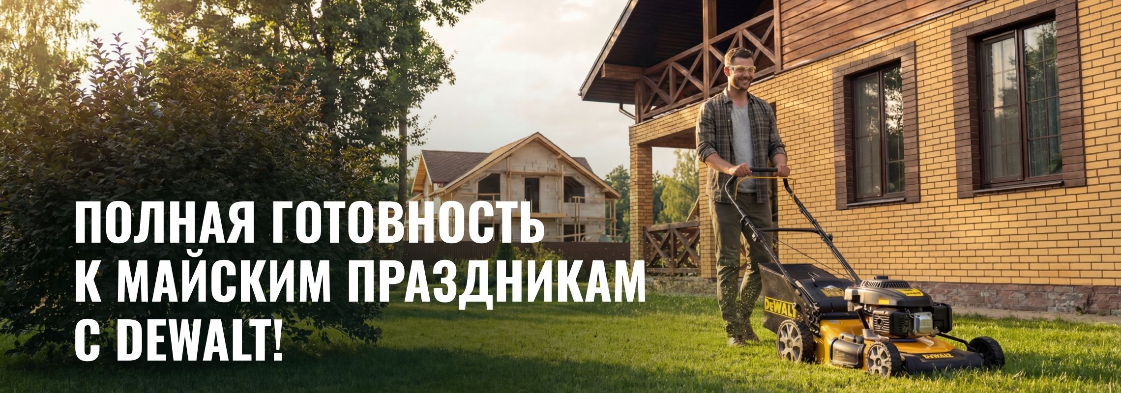 Полная готовность к майским праздникам
с DEWALT!
