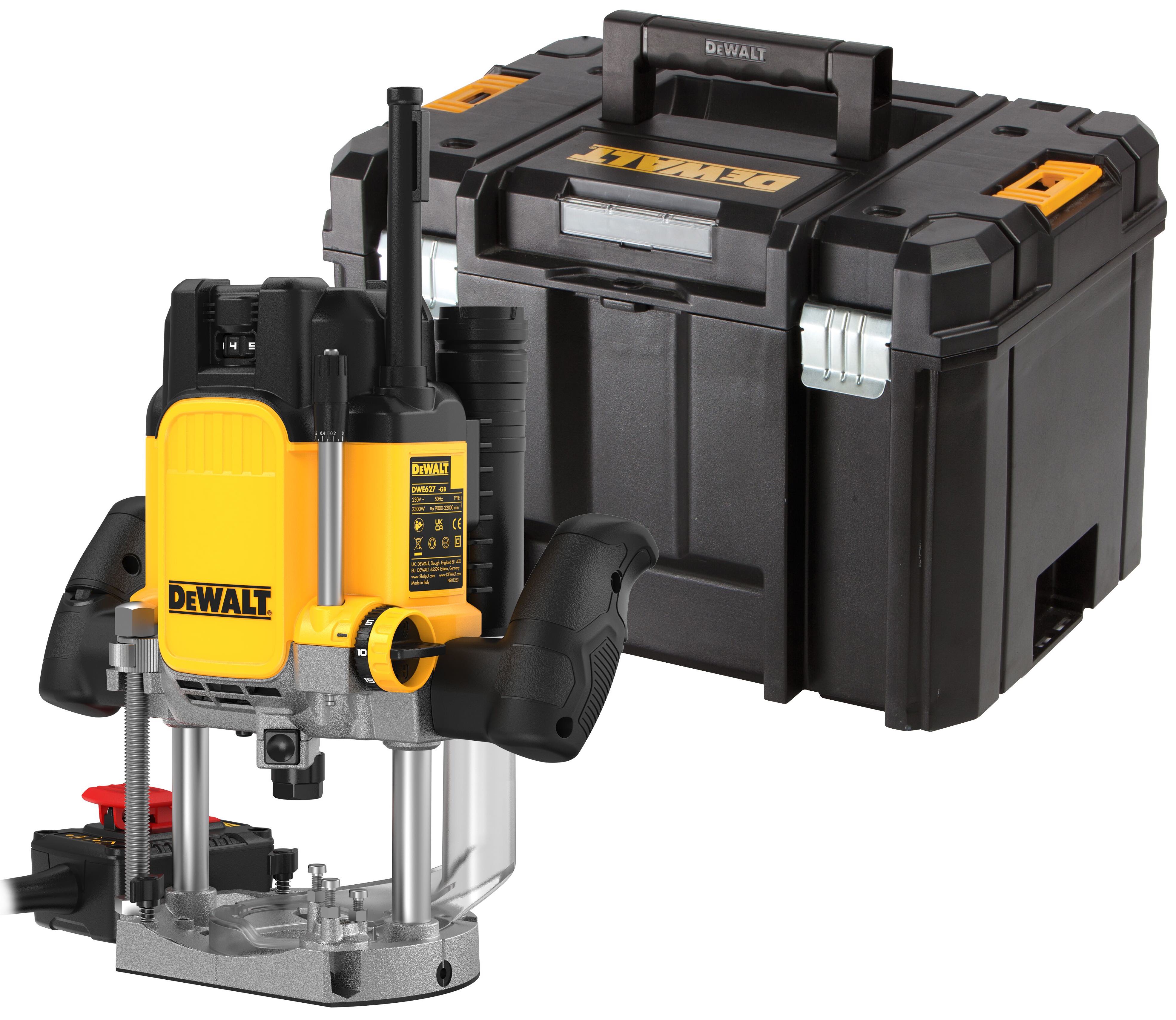 Вертикальный фрезер DEWALT DWE627KT 2300 Вт 22000 обмин 80 мм в кейсе TSTAK DWE627KT-QS 94430₽