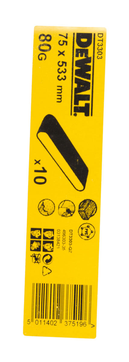 Шлифленты DEWALT DT3303 75 x 533 мм 80G 10 шт 1710₽