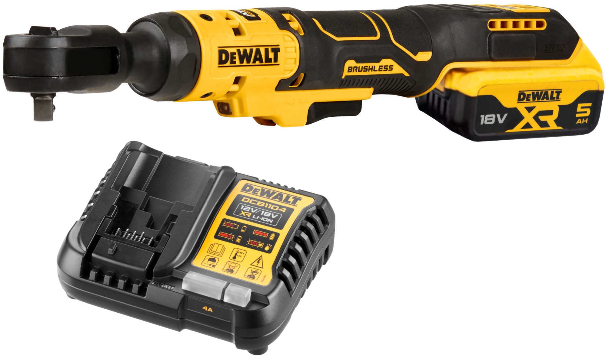 Аккумуляторный угловой гайковерт DEWALT DCF513P1 18 В 95 Нм 250 обмин с АКБ 5 Ач и ЗУ DCF513P1N-XJ 52280₽
