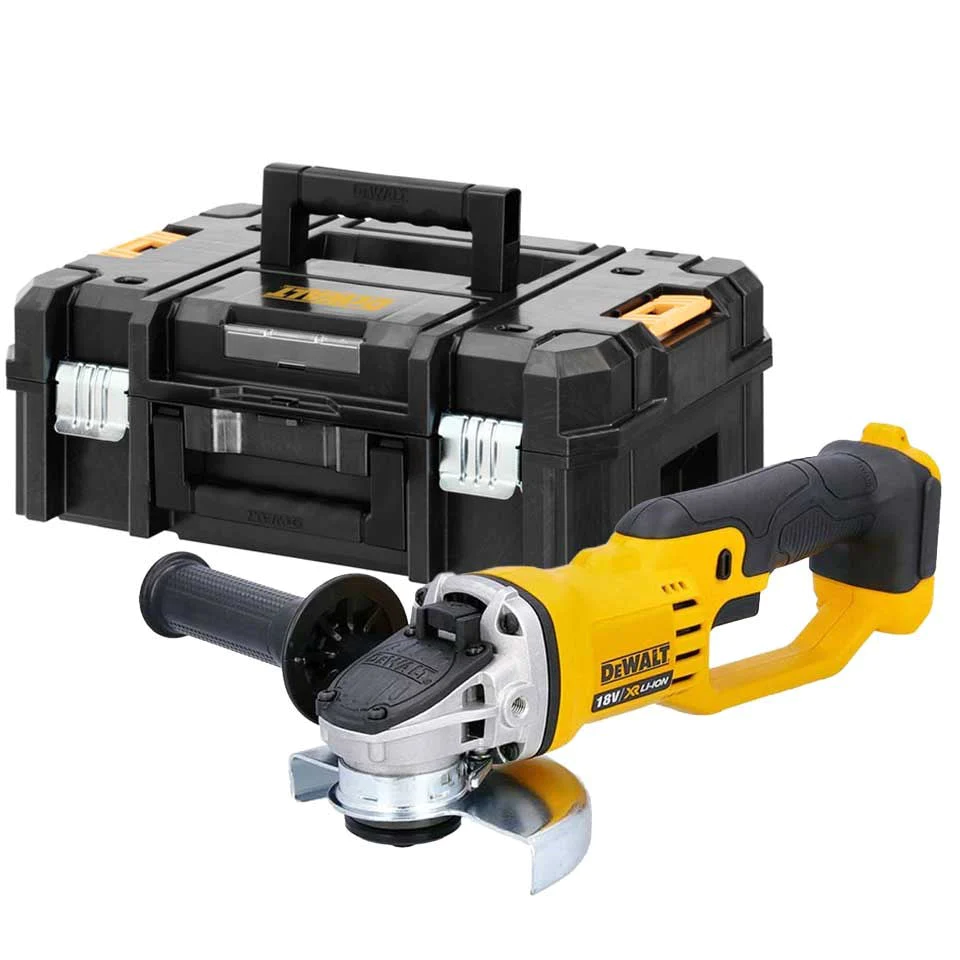 Купить DEWALT DCG412NT аккумуляторная углошлифовальная машина в кейсе  TSTAKII, 18 В, XR, 125 мм, без АКБ и З/У. Цена на ДеВОЛТ ДСГ 412 НТ в  официальном интернет-магазине DeWALT