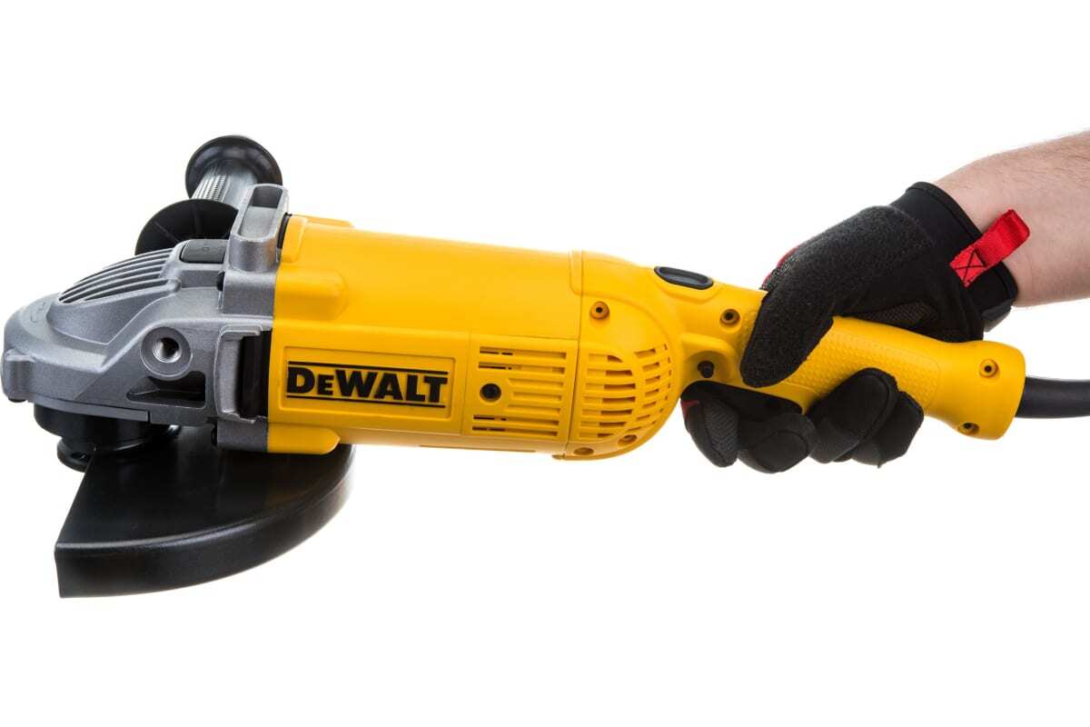 Угловая шлифмашина DEWALT, 2000 Вт, 230 мм, 6600 об/мин, DWE490