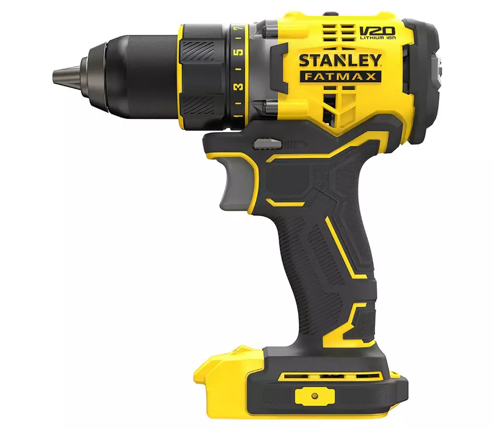 Аккумуляторная бесщеточная дрель-шуруповерт STANLEY FATMAX V20, 18 В, 80 Нм, 2100 об/мин, без АКБ и ЗУ, SFMCD720B