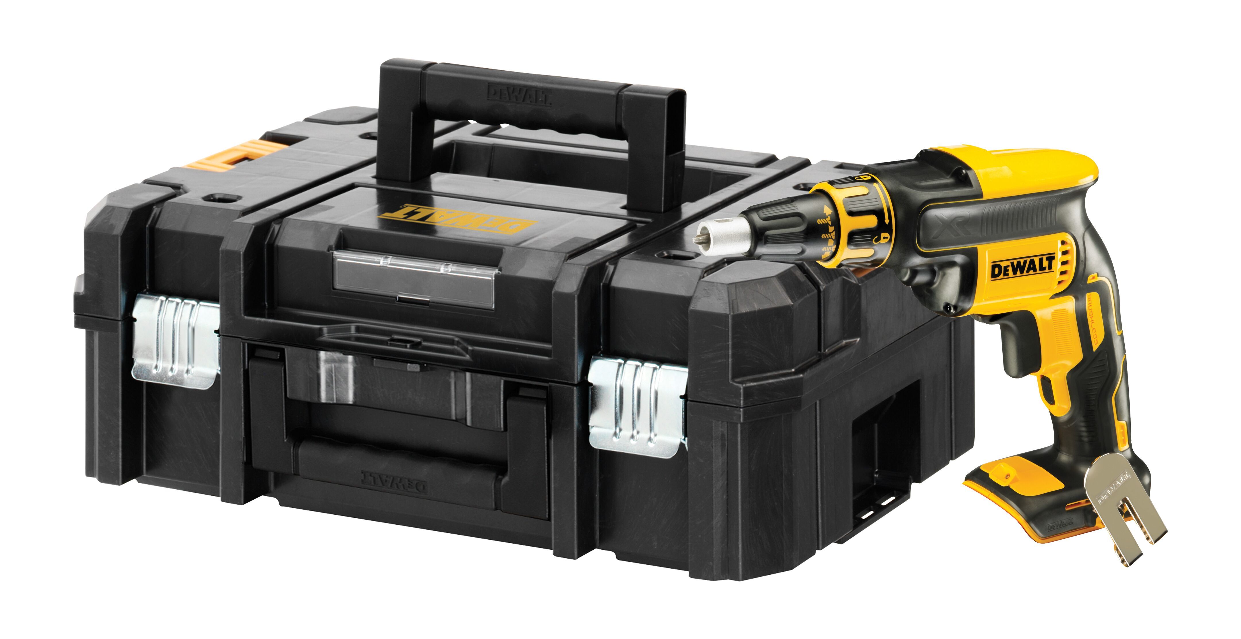 Шуруповерт аккумуляторный для гипсокартона DEWALT, 18 В, 4400 об/мин, без АКБ и ЗУ, в кейсе, DCF620NT