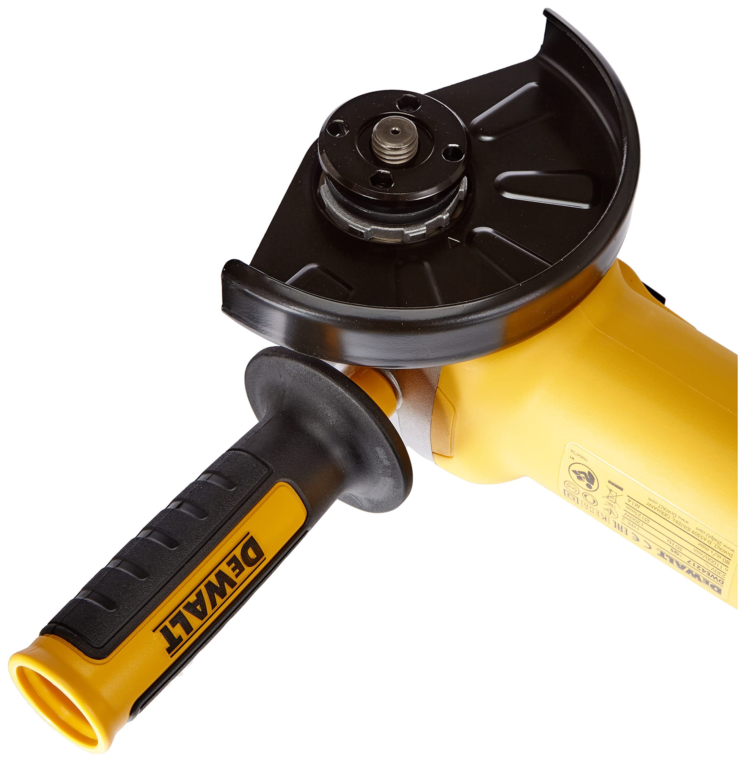 Угловая шлифмашина DEWALT, 1200 Вт, 125 мм, 11000 об/мин, в кейсе, DWE4217KD