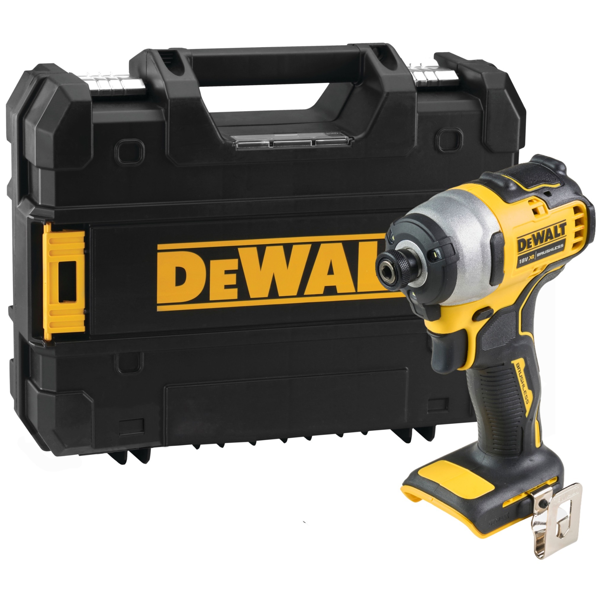 Купить DEWALT DCF809NT аккумуляторный бесщеточный шуруповерт, 18 В, 190 Нм,  2800 об/мин, 3200 уд/мин, без АКБ и ЗУ, в кейсе TSTAK. Цена на ДеВОЛТ ДСФ  809 НТ в официальном интернет-магазине DeWALT