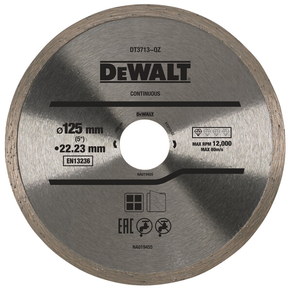 Диск алмазный DEWALT DT3713 125х2223 мм DT3713-QZ 1290₽