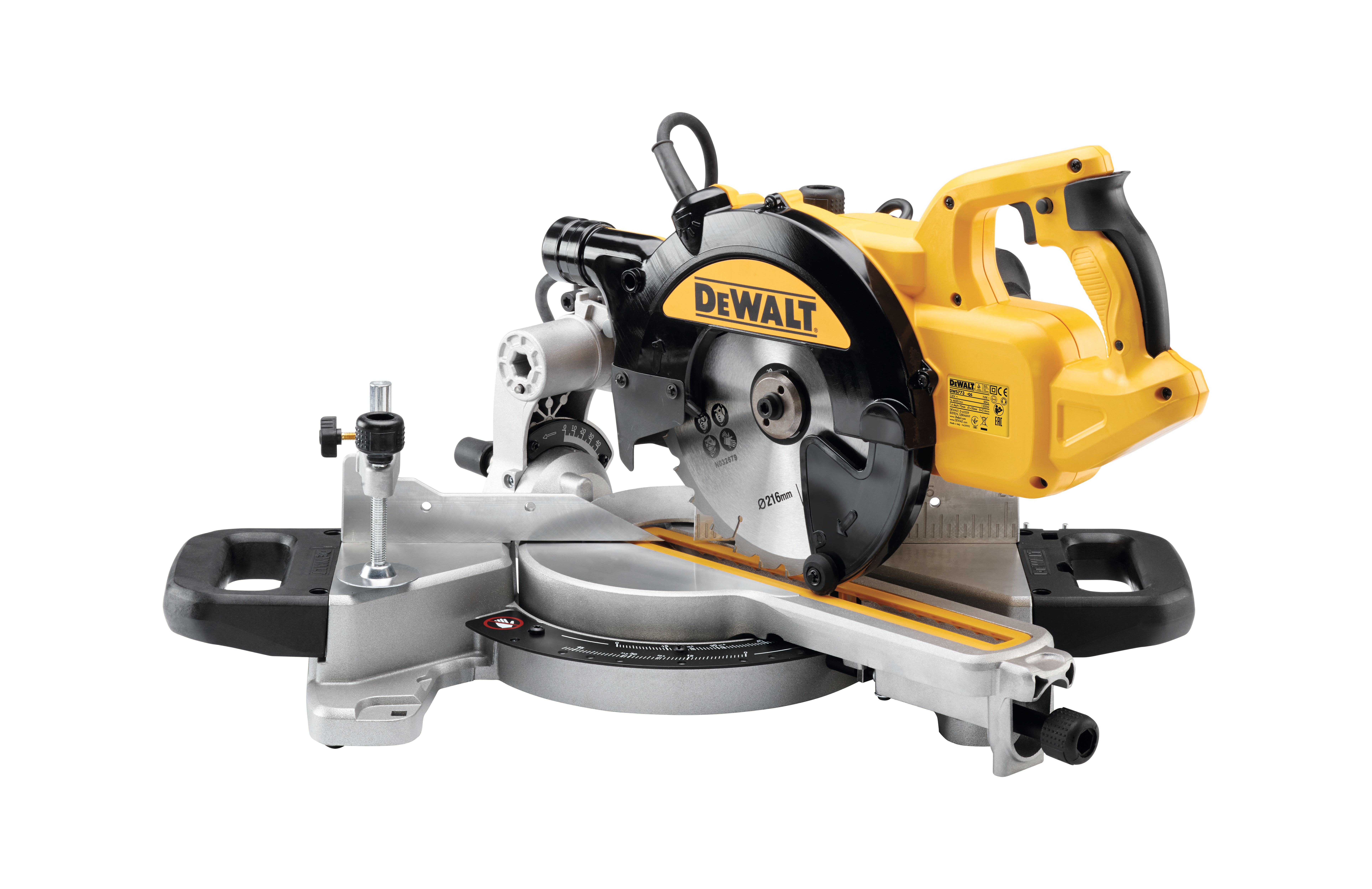 Торцовочная пила DEWALT DWS773, 1300 Вт, 216 мм, 4600 об/мин (DWS773-QS)