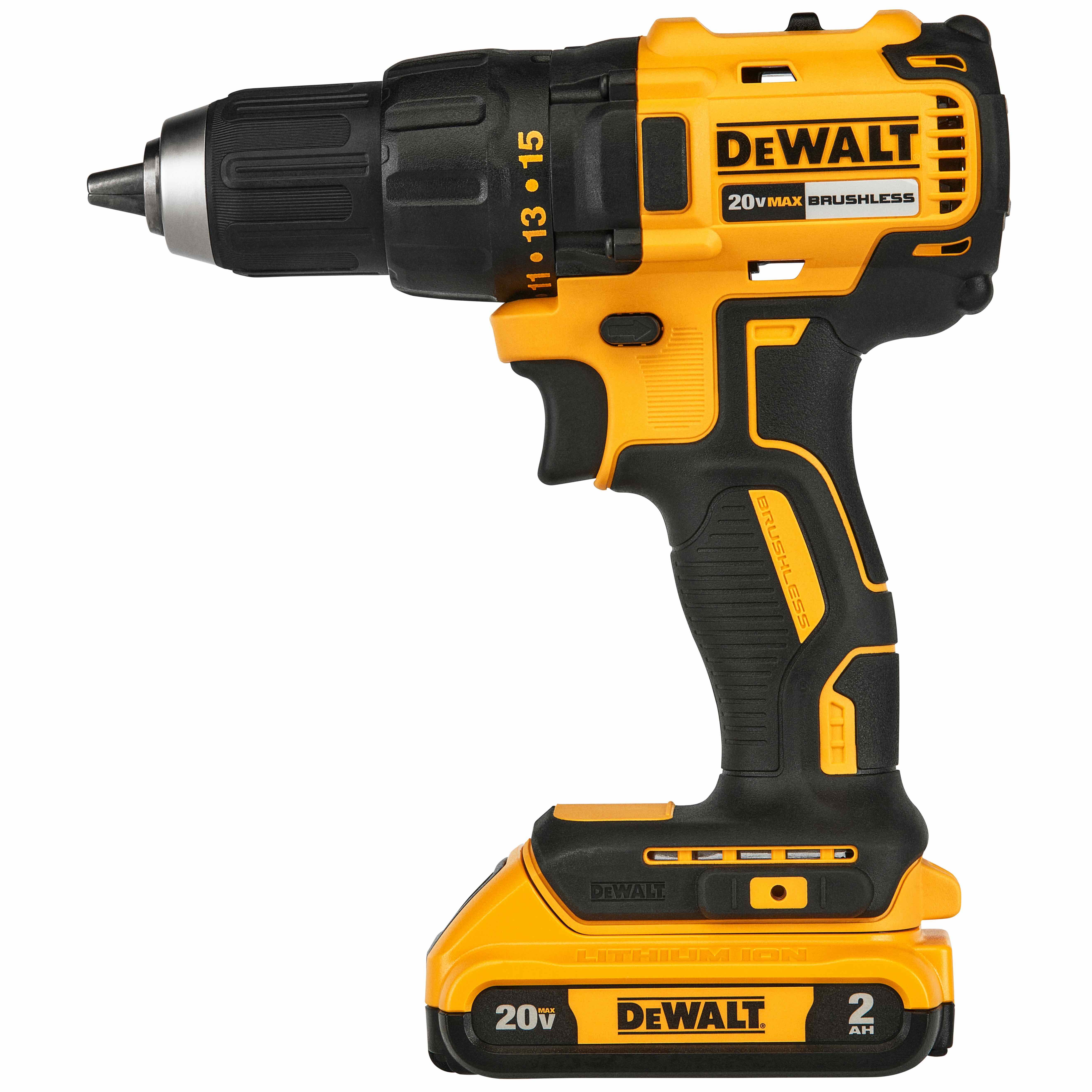 Аккумуляторная бесщеточная дрель-шуруповерт DEWALT, 20 В, 1750 об/мин, с 2 АКБ 2 Ач и ЗУ, в кейсе, DCD7771D2