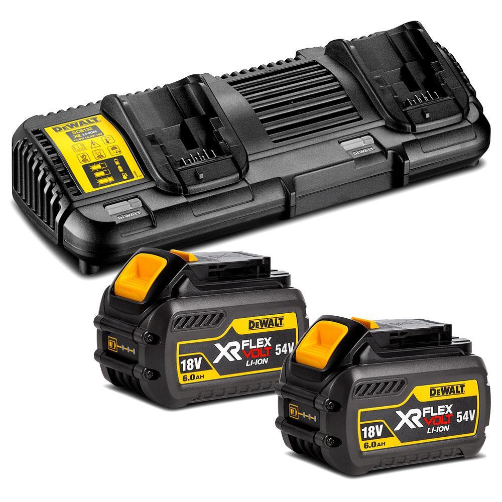 Набор DEWALT DCB132T2 2 АКБ DCB546 Li-Ion 1854 В 62 Ач и двойное зарядное устройство DCB132 121441854 B 2x4 А 50720₽