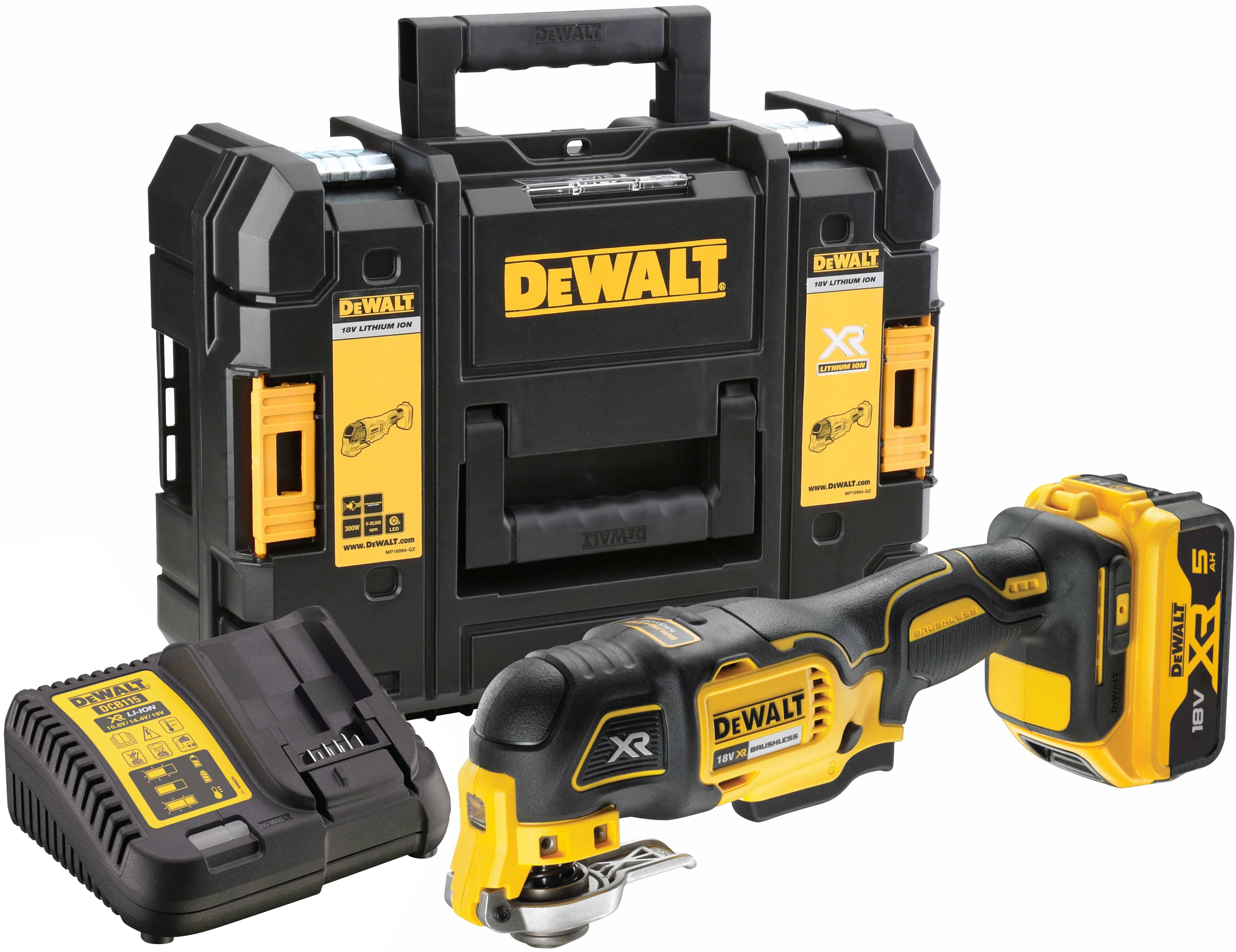 Аккумуляторный реноватор DEWALT DCS355P1 18 В 20000 колмин с АКБ 5 Ач и ЗУ в кейсе TSTAK DCS355P1-QW 48880₽