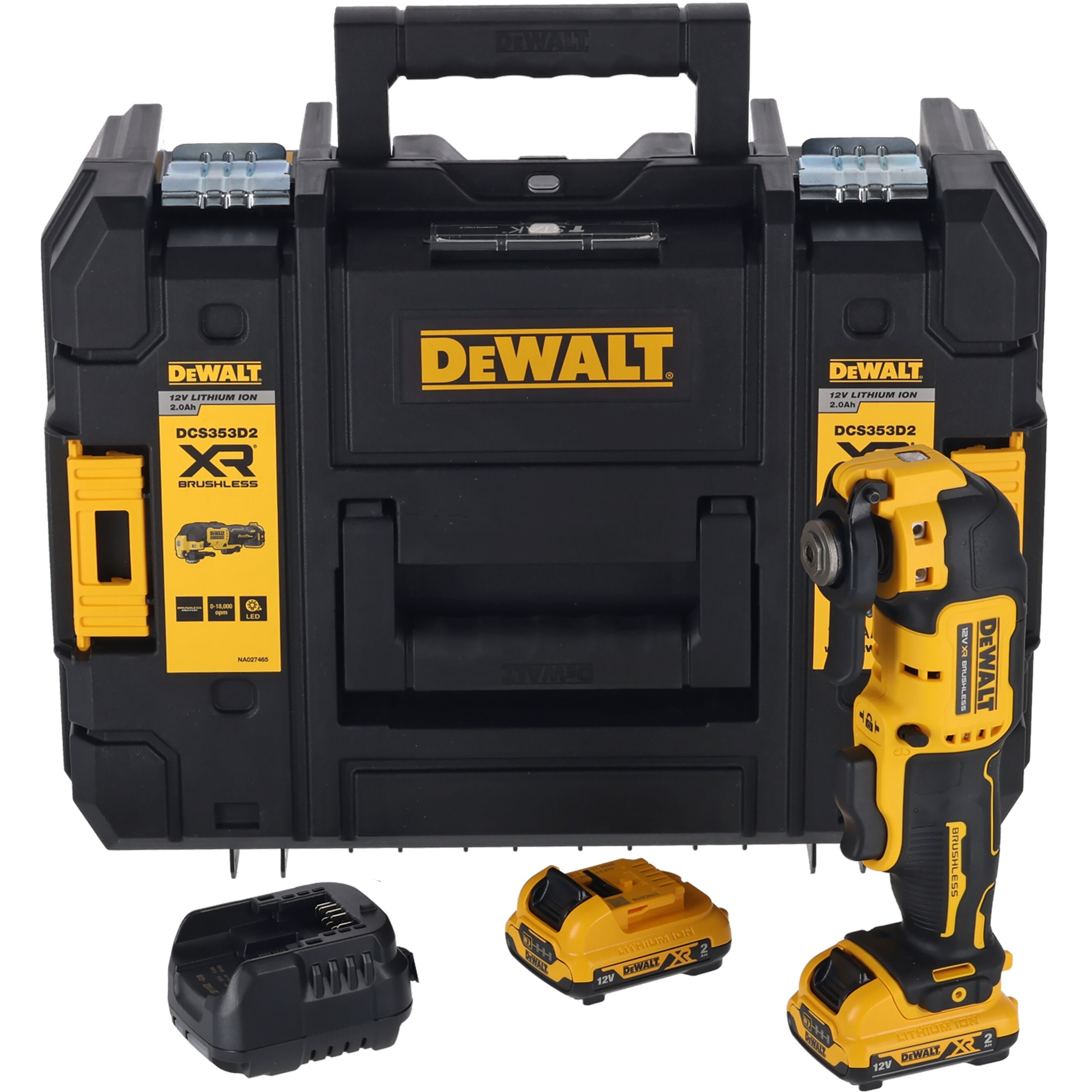 Аккумуляторный реноватор DEWALT DCS353D2 12 В 18000 колмин с 2 АКБ 2 Ач и ЗУ в кейсе TSTAK DCS353D2-QW 40040₽