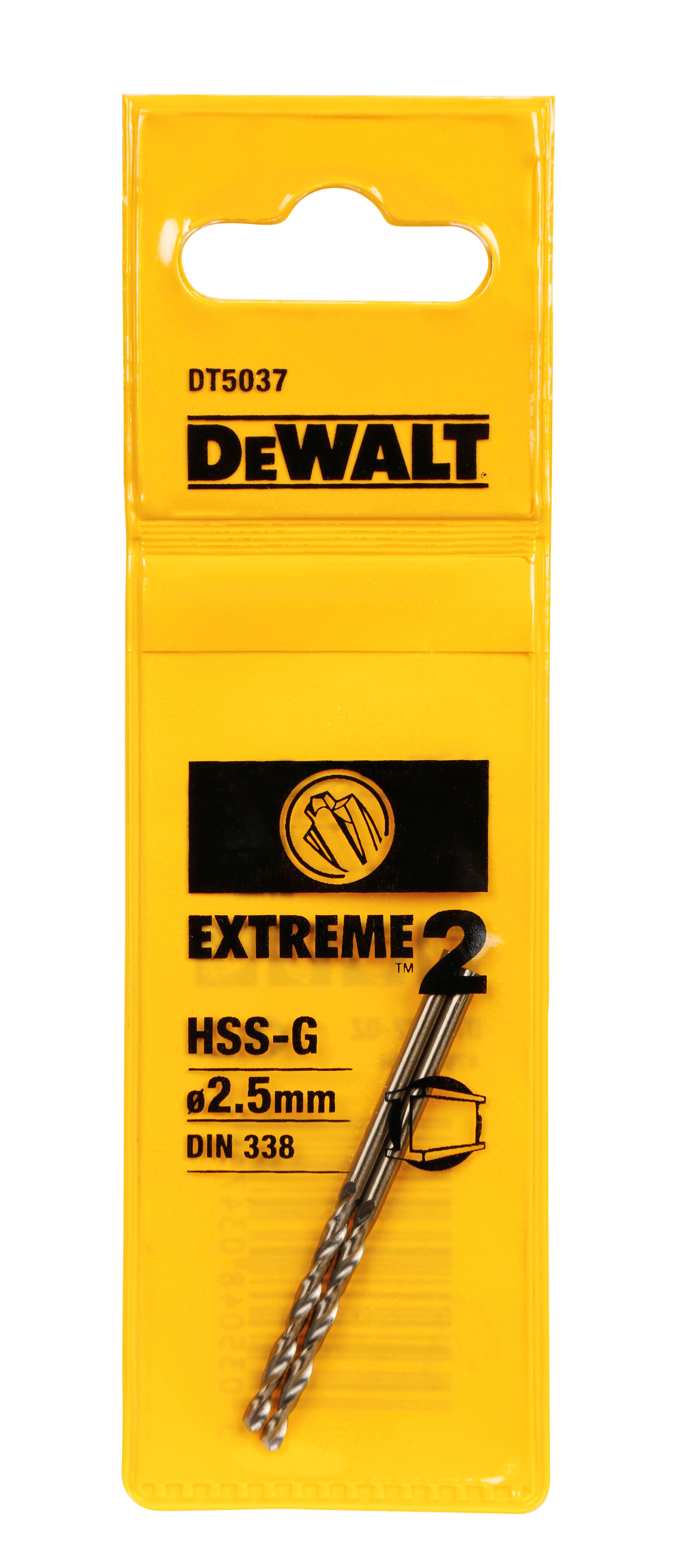 Сверло по металлу DEWALT EXTREME 2 25x57x30 мм DT5037-QZ 440₽