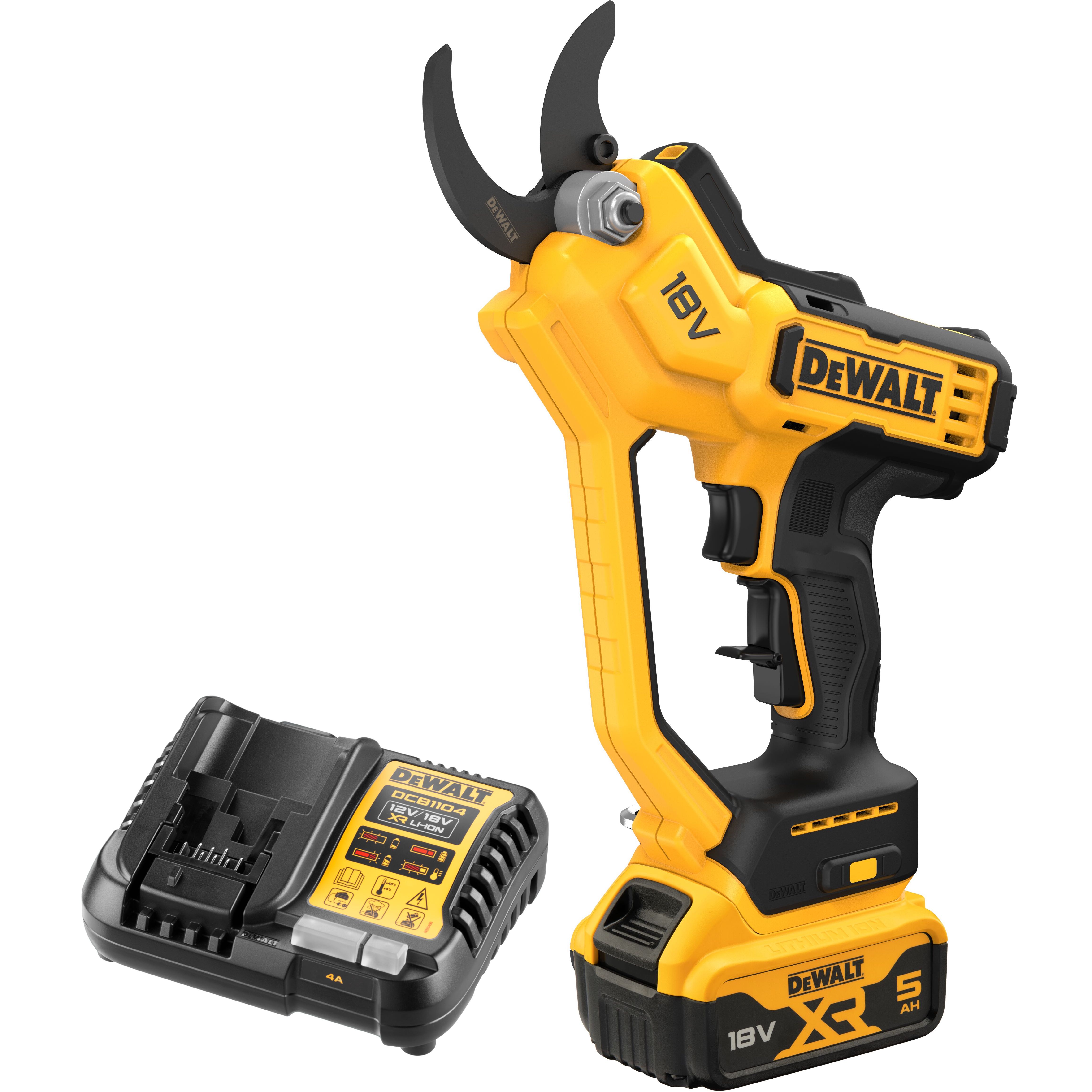 Аккумуляторный секатор DEWALT DCMPP568P1 18 В рез до 38 мм с АКБ 5 Ач и ЗУ без кейса DCMPP568P1N-XJ 41440₽