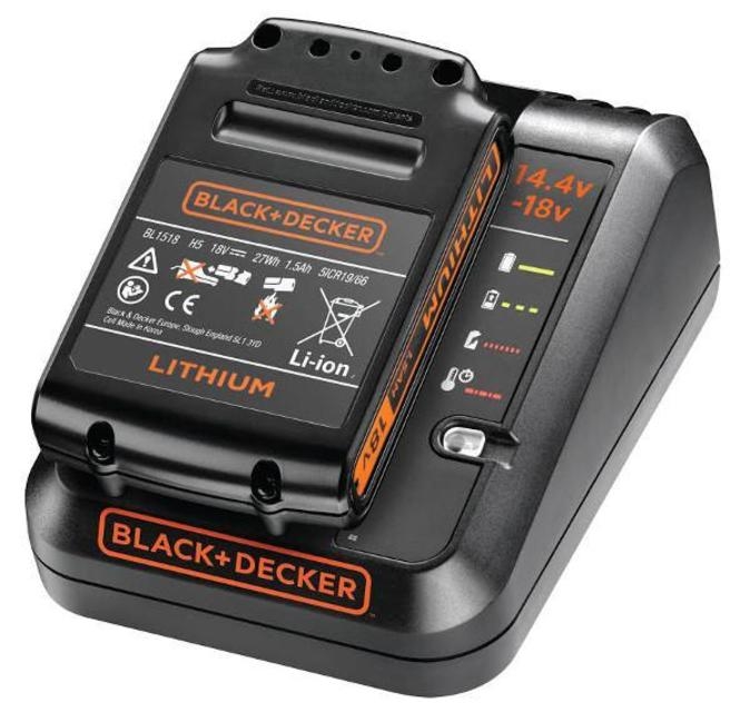 Набор BLACKDECKER BDC1A15 18 В аккумулятор 15 Ач и быстрое зарядное устройство 1 А BDC1A15-QW 6190₽