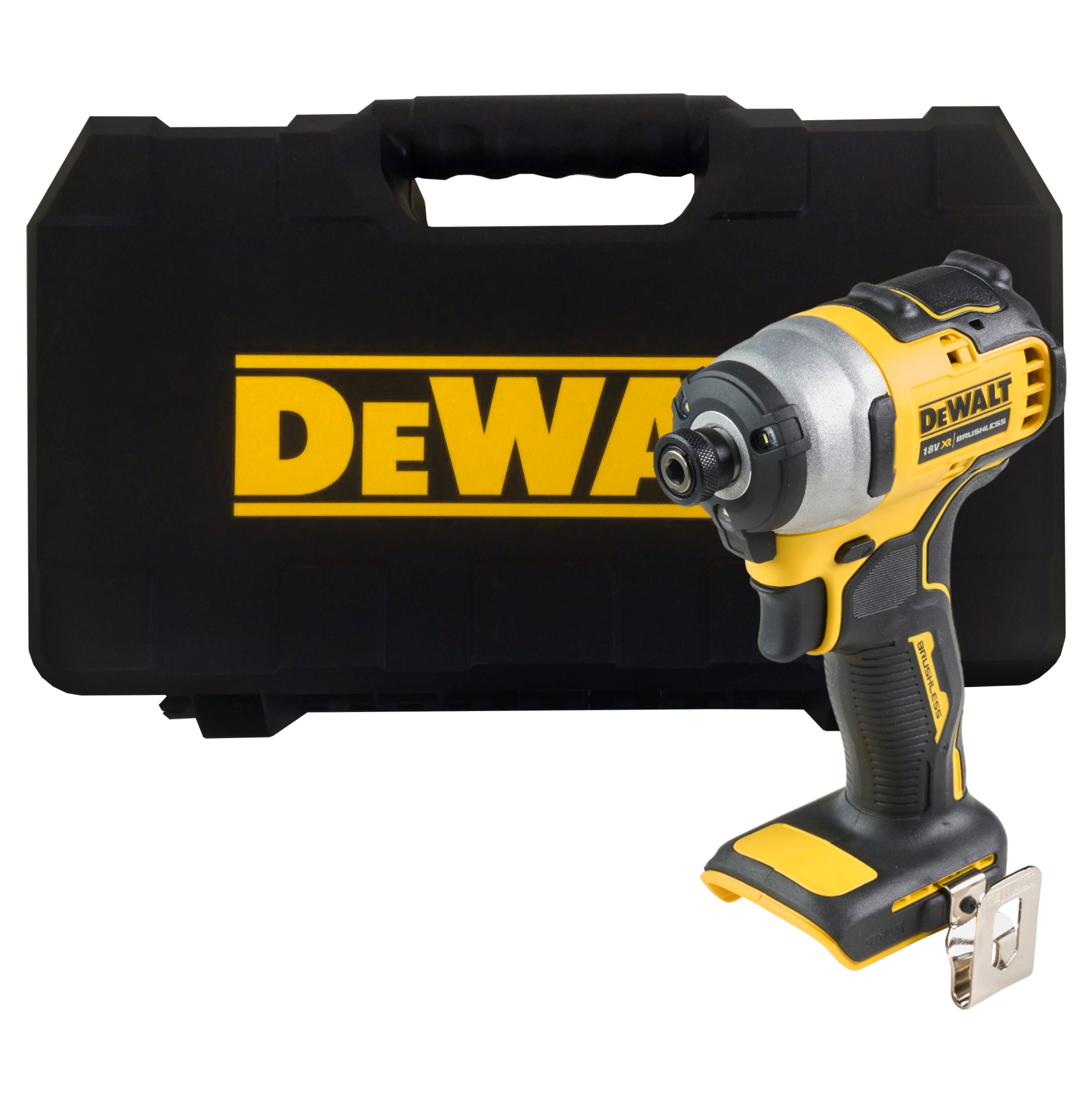 Аккумуляторный шуруповерт DEWALT DCF809NT, 18 В, 190 Нм, 3200 уд/мин, без АКБ и ЗУ, в кейсе (DCF809NT-XJ)