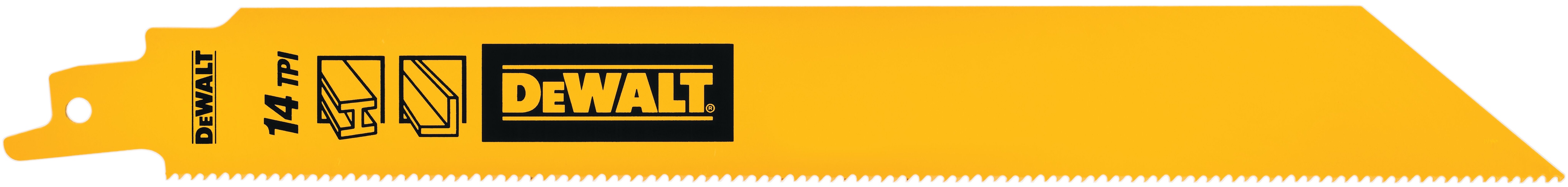 Полотно для сабельной пилы DEWALT DT90387 по металлу 228 мм 14 TPI 15 шт DT90387-QZ-3 8208₽