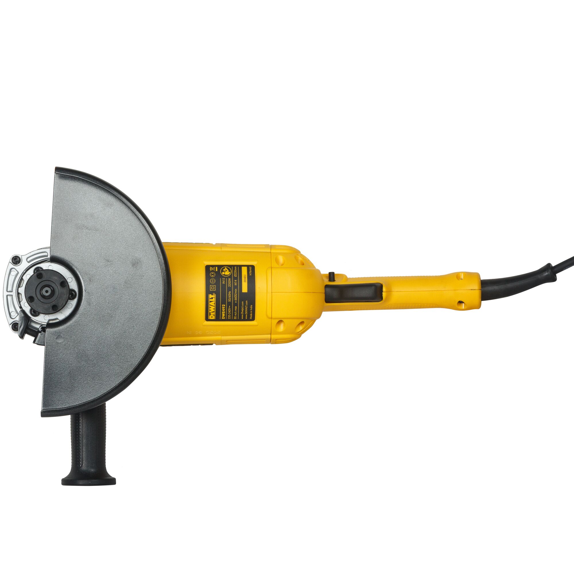 Угловая шлифмашина DEWALT DWE492, 2200 Вт, 230 мм, 6600 об/мин (DWE492-QS)