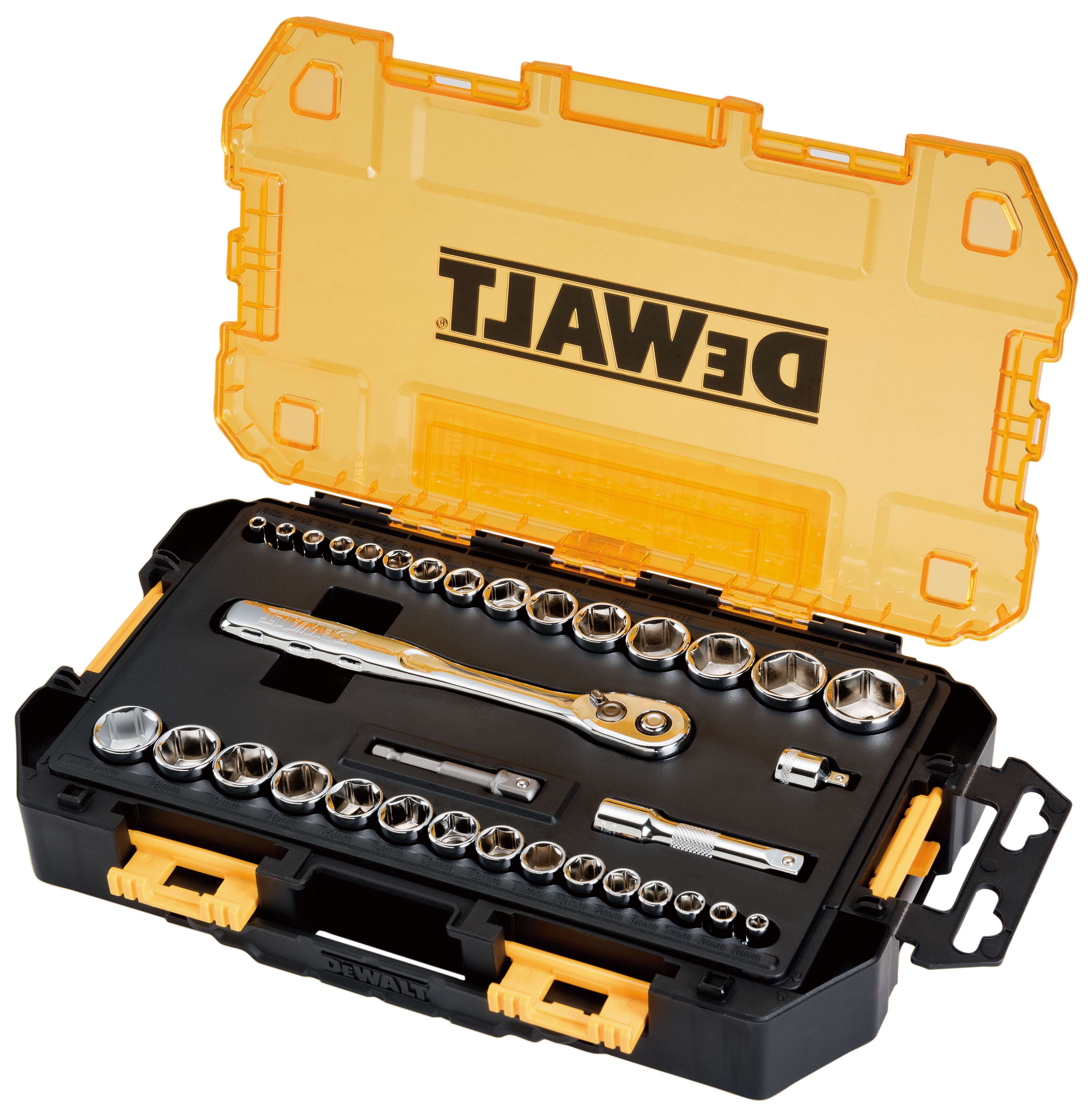 Набор торцевых головок DEWALT DWMT45034-0 14-38 4-22 мм 34 шт в кейсе 8738₽
