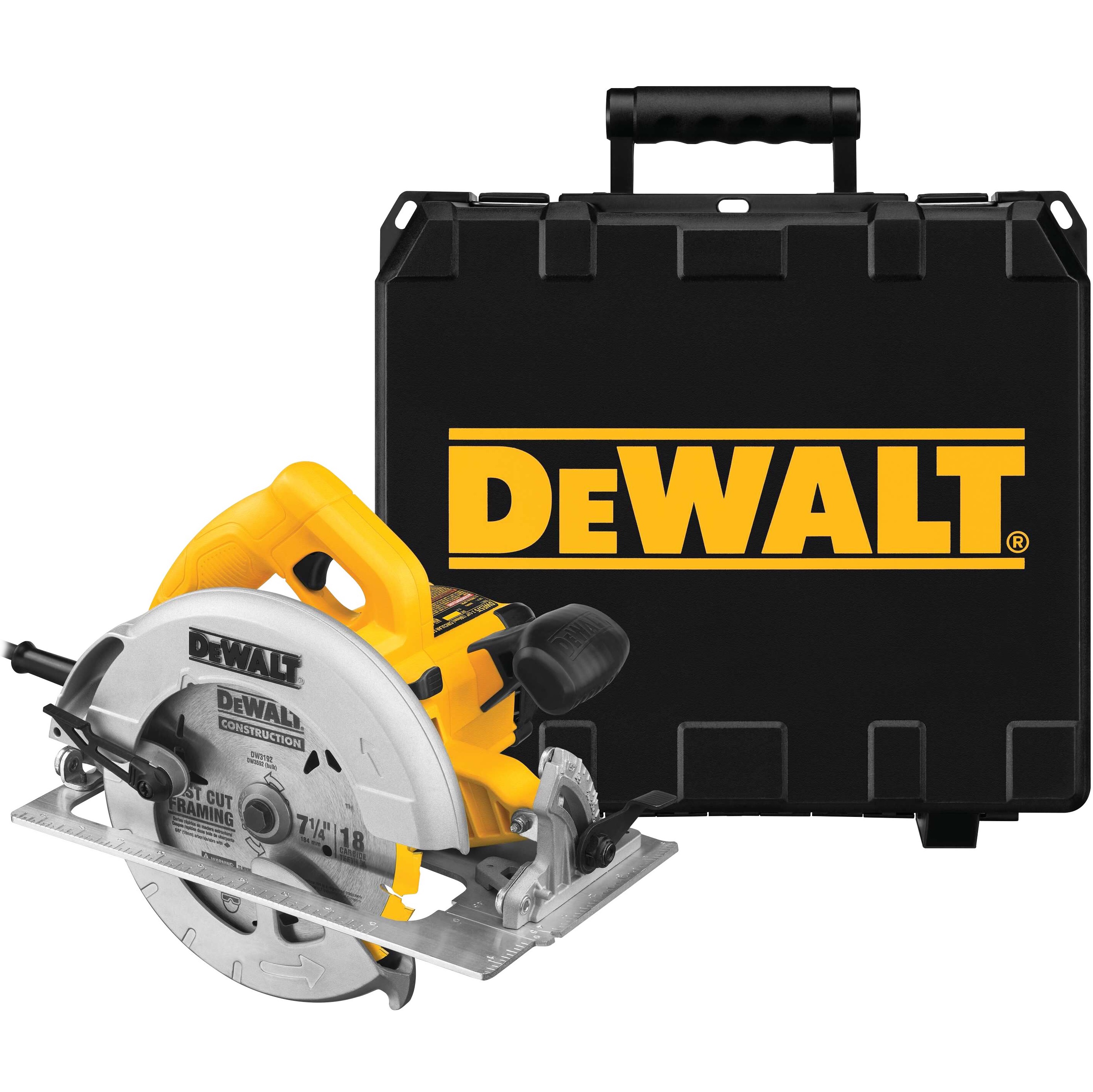 Дисковая пила DEWALT DWE575K 1600 Вт 190 мм 5200 обмин в кейсе DWE575K-QS 32150₽