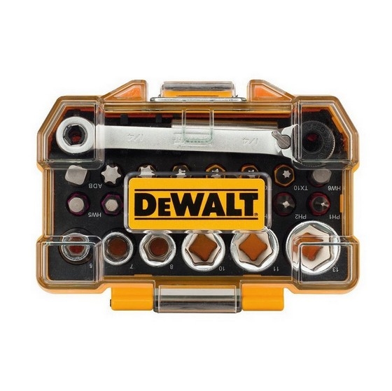 Набор бит и торцевых головок DEWALT HIGH PERFORMANCE DT71516 25 мм 24 предмета 3680₽