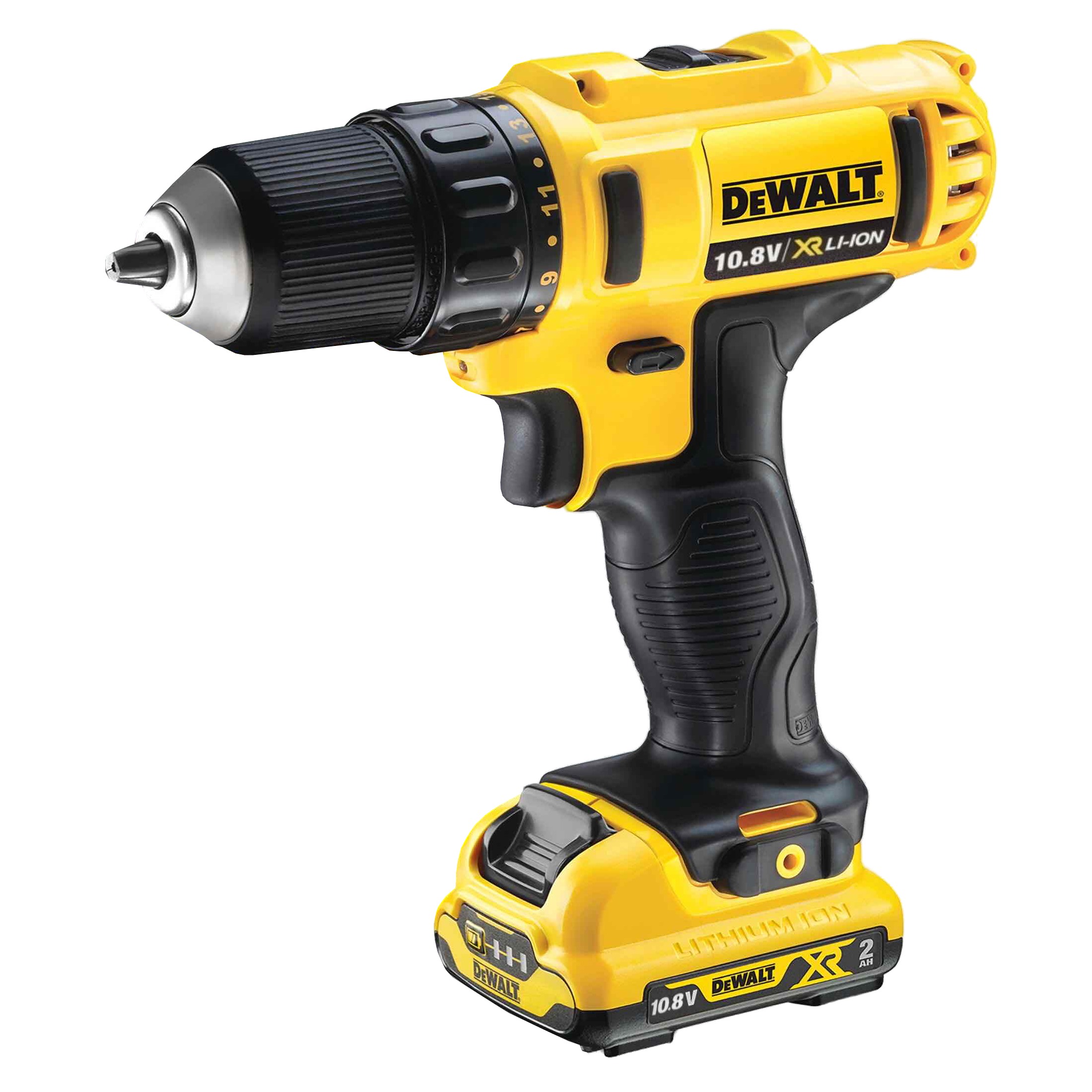 Аккумуляторная компактная безударная дрель-шуруповерт DEWALT DCD710D2, 180 Вт