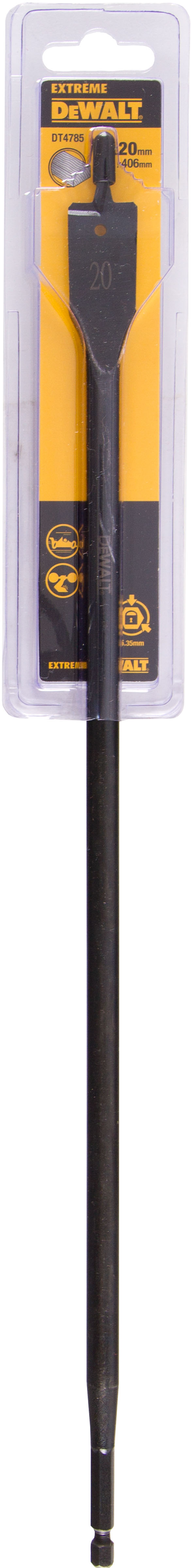 Сверло DEWALT EXTREME DT4785 по дереву перьевое IMPACT 14 дюйма 20 x 406 мм 1660₽