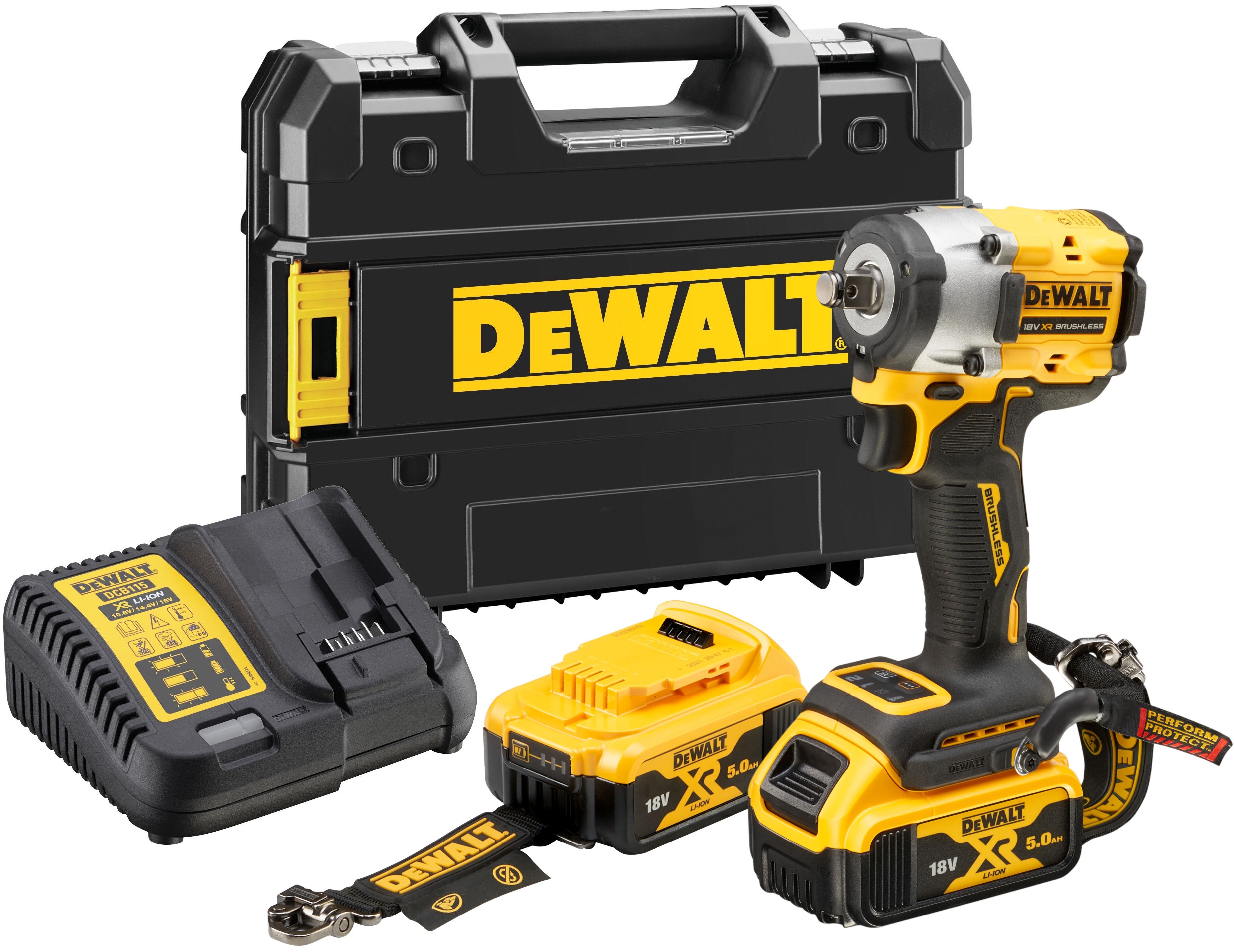 Аккумуляторный гайковерт DEWALT DCF921P2LRT 18 В 610 Нм 3550 удмин с 2 АКБ 5 Ач и ЗУ в кейсе TSTAK DCF921P2LRT-QW 68070₽