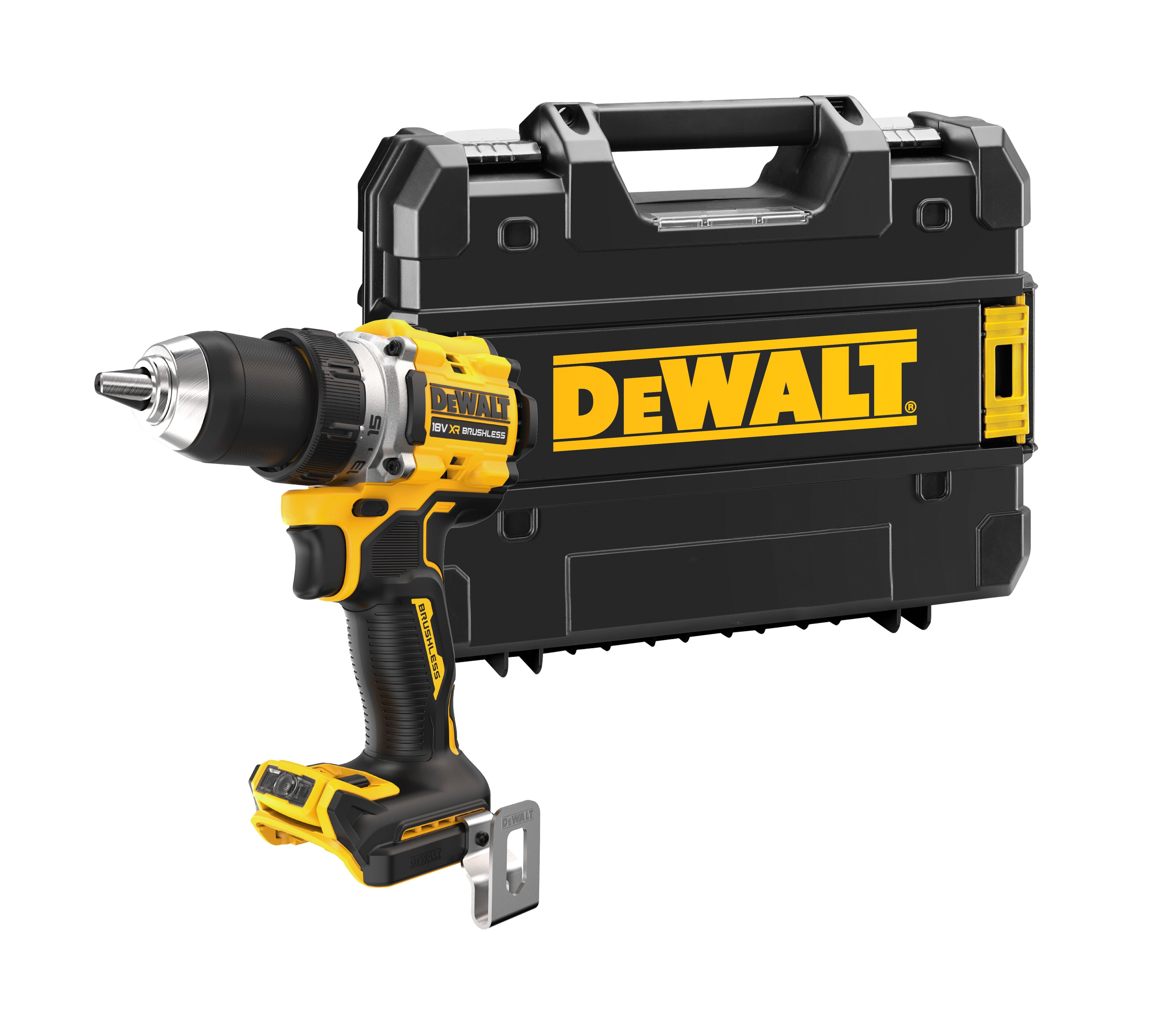 Аккумуляторная дрель-шуруповерт DEWALT DCD800NT, 18 В, 2000 об/мин, без АКБ и ЗУ, в кейсе TSTAK (DCD800NT-XJ)