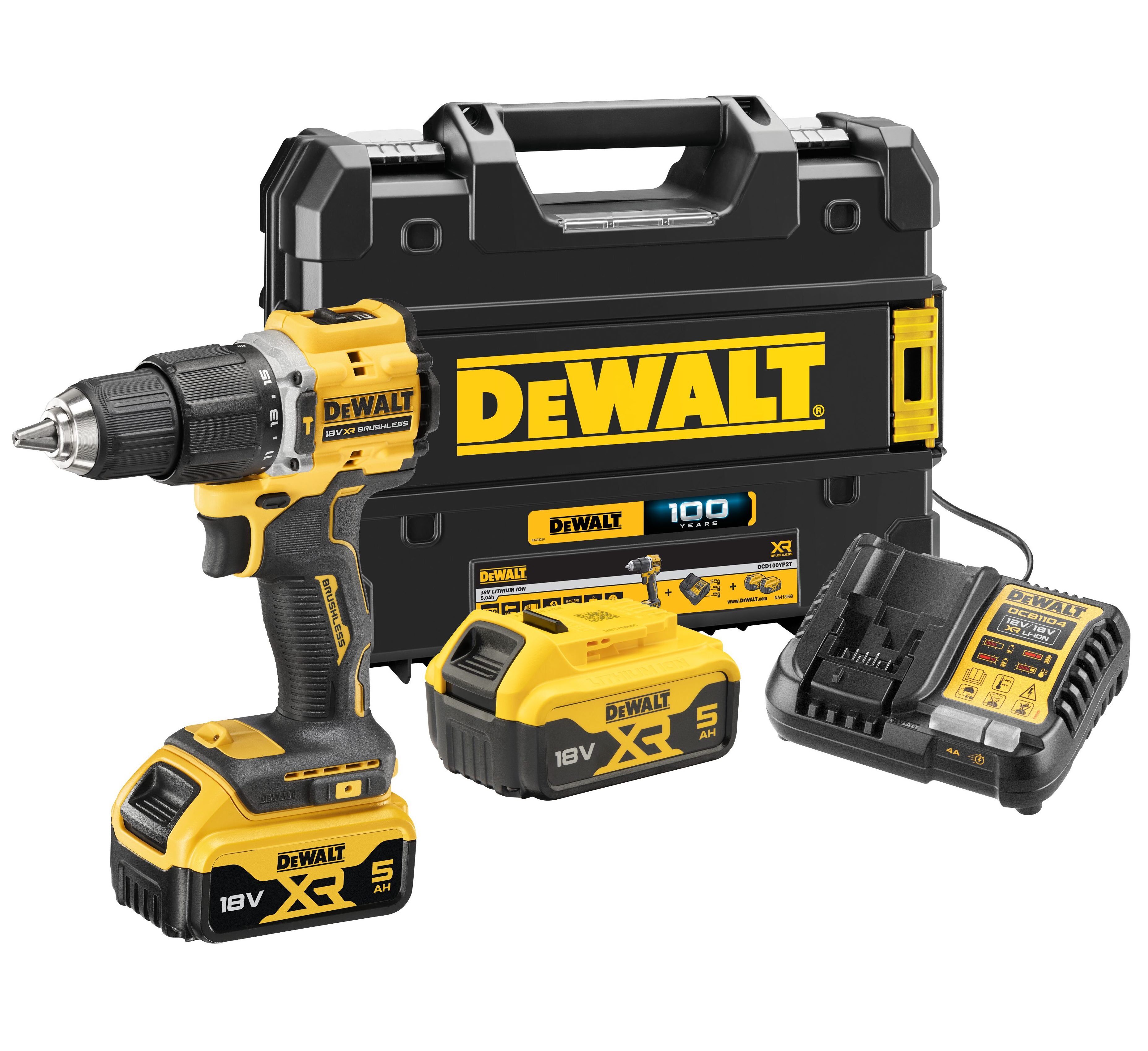 DEWALT DCD100YP2T 18 1650 28050 2 5 TSTAK