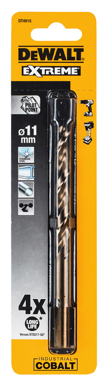 Сверло DEWALT DT4915 по металлу COBALT 5 11 x 142 x 91 мм 1580₽