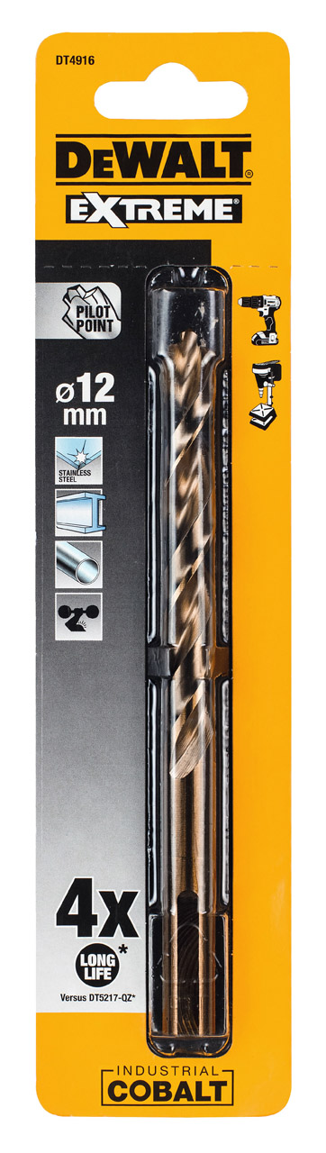 Сверло DEWALT DT4916 по металлу COBALT 5 12 x 151 x 98 мм 1780₽