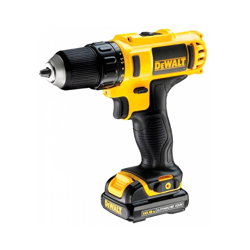 Аккумуляторная компактная безударная дрель-шуруповерт DEWALT DCD710C2, 180 Вт