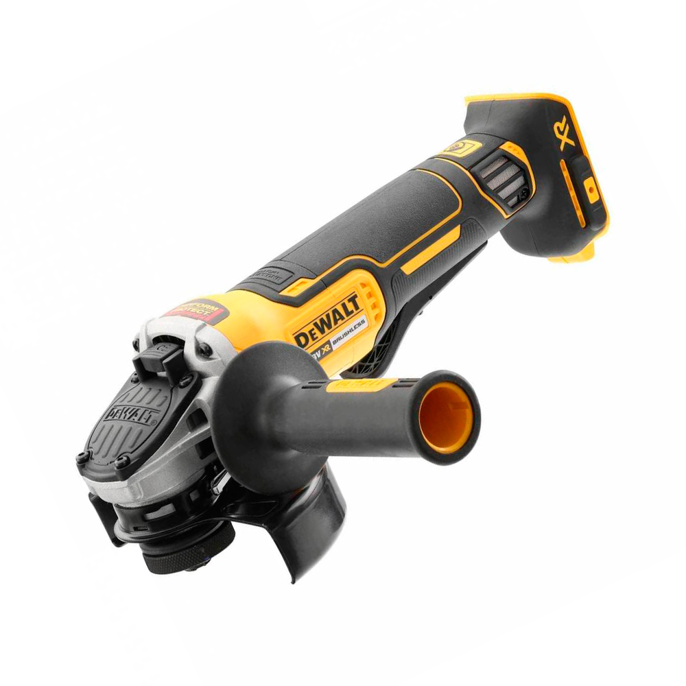 Купить DEWALT DCG406N аккумуляторная бесщеточная углошлифовальная машина,  18 В, XR, 125 мм без аккумулятора и ЗУ. Цена на ДеВОЛТ ДСГ 406 Н в  официальном интернет-магазине DeWALT