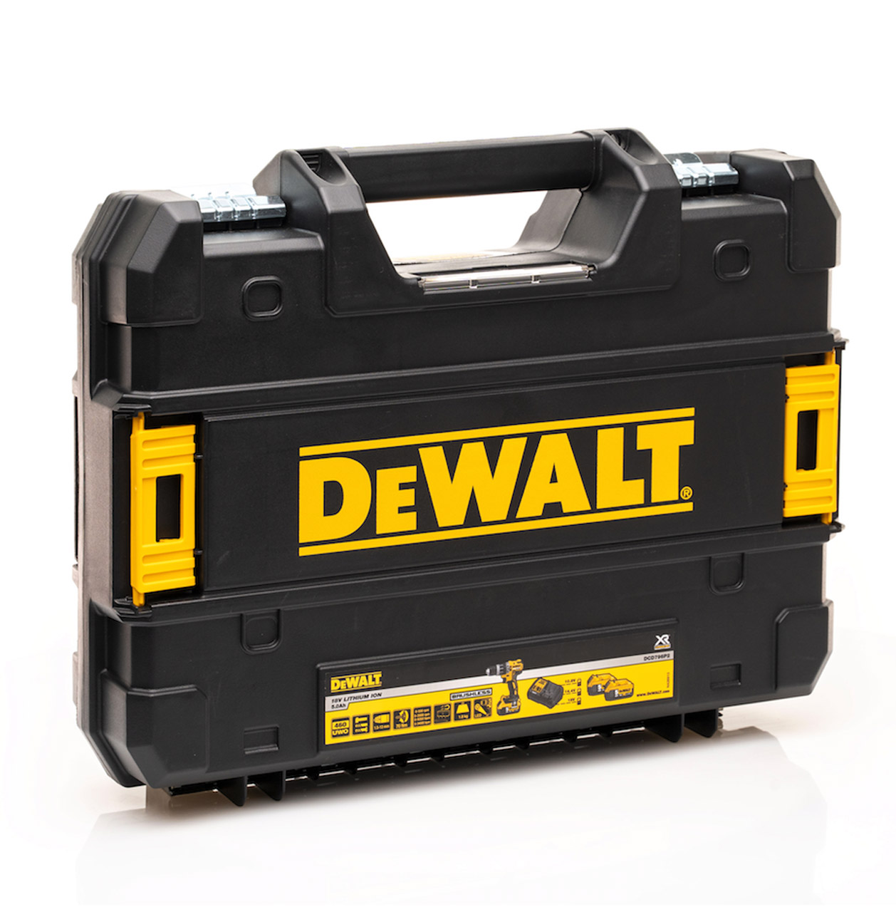 Аккумуляторная ударная дрель-шуруповерт DEWALT DCD796P2, 460 Вт, 18 В, XR