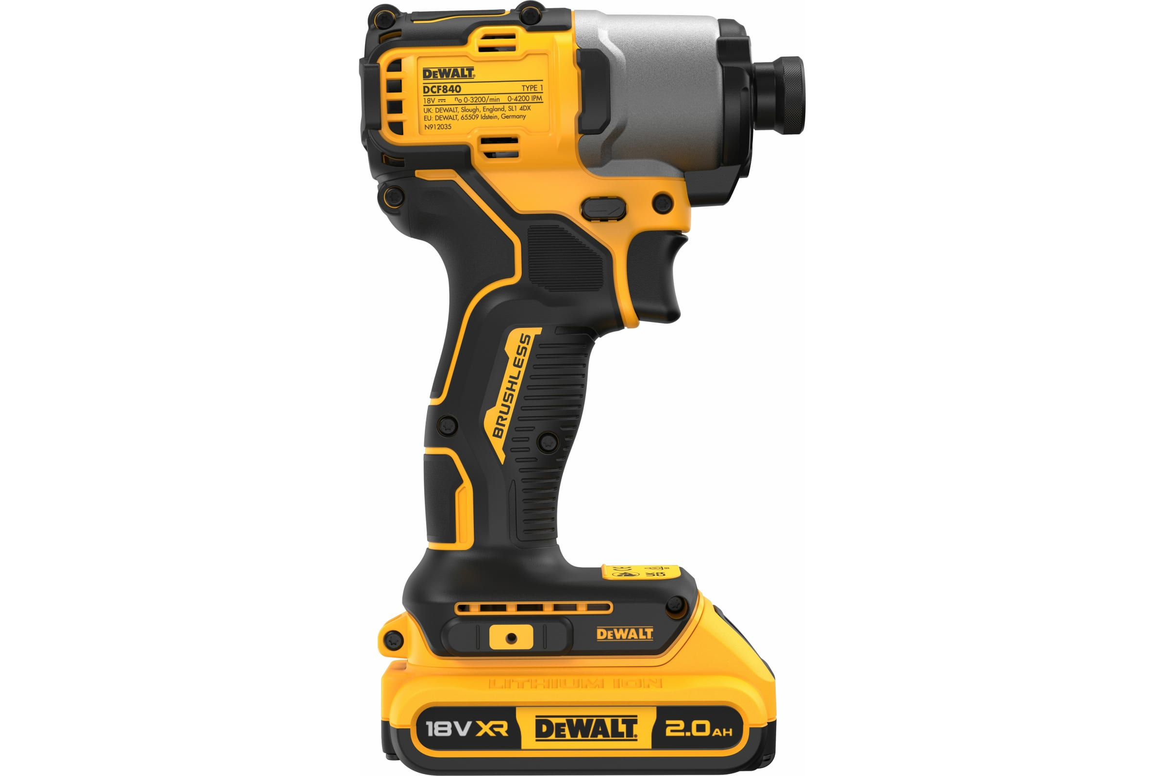 Аккумуляторный бесщеточный импульсный шуруповерт DEWALT DCF840E1T 18 В XR
