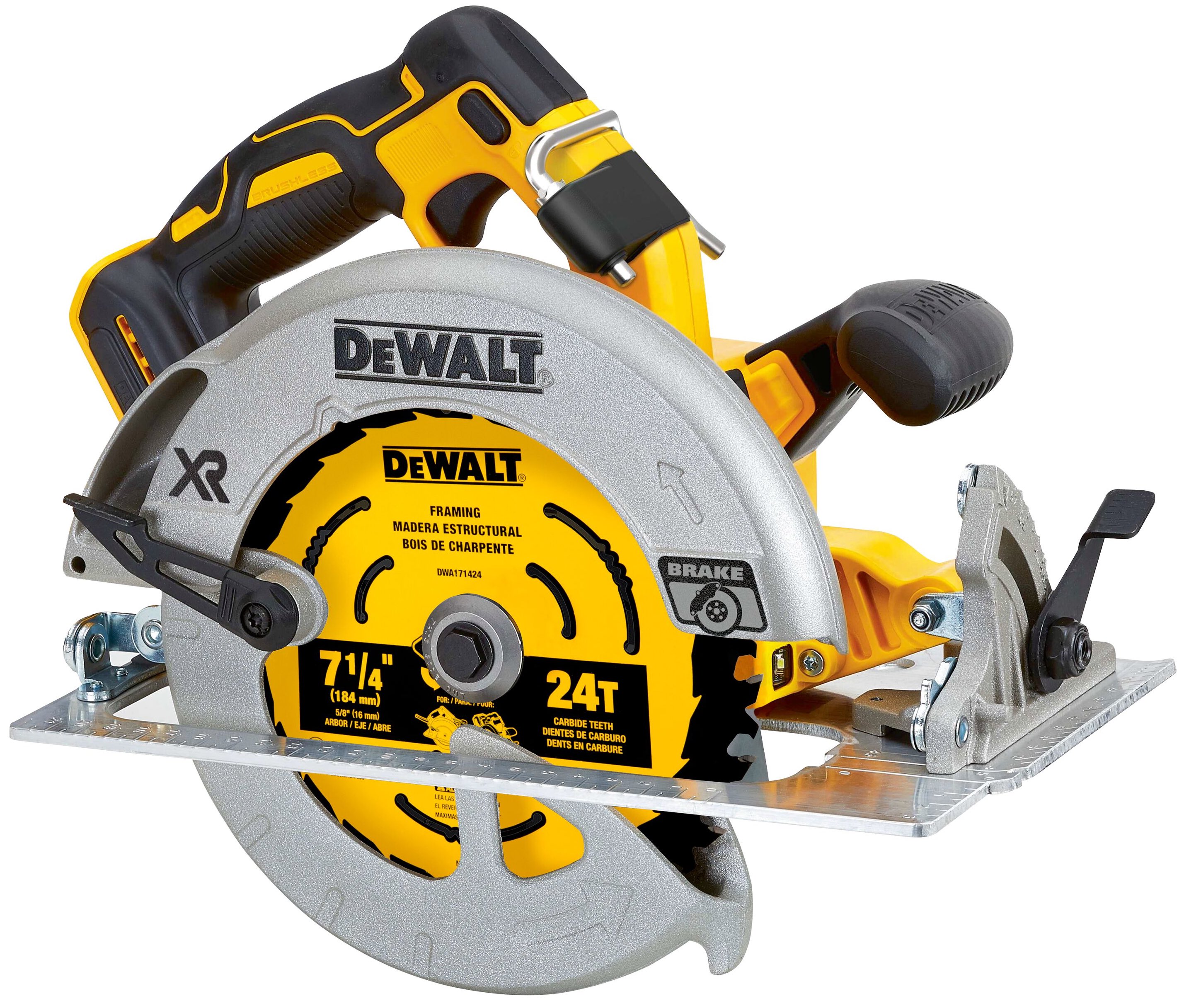 Аккумуляторная дисковая пила DEWALT DCS570B 20 В 184 мм 5500 обмин без АКБ и ЗУ DCS570B-XJ 35320₽