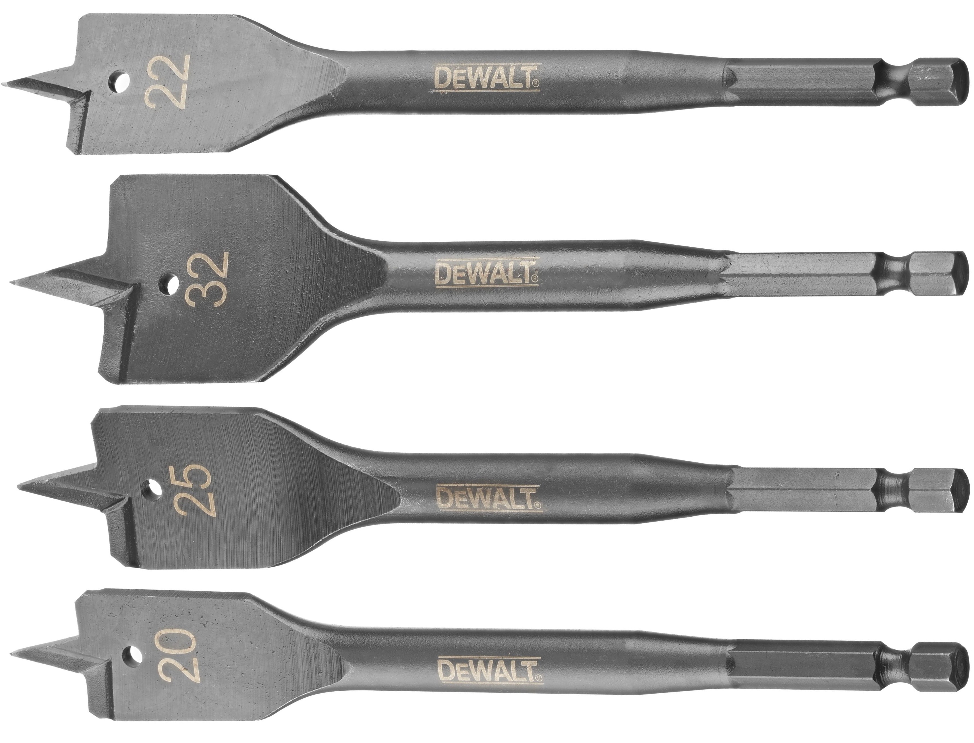 Набор перьевых сверл по дереву DEWALT DT4797 20-32 мм 4 шт DT4797-QZ 2170₽