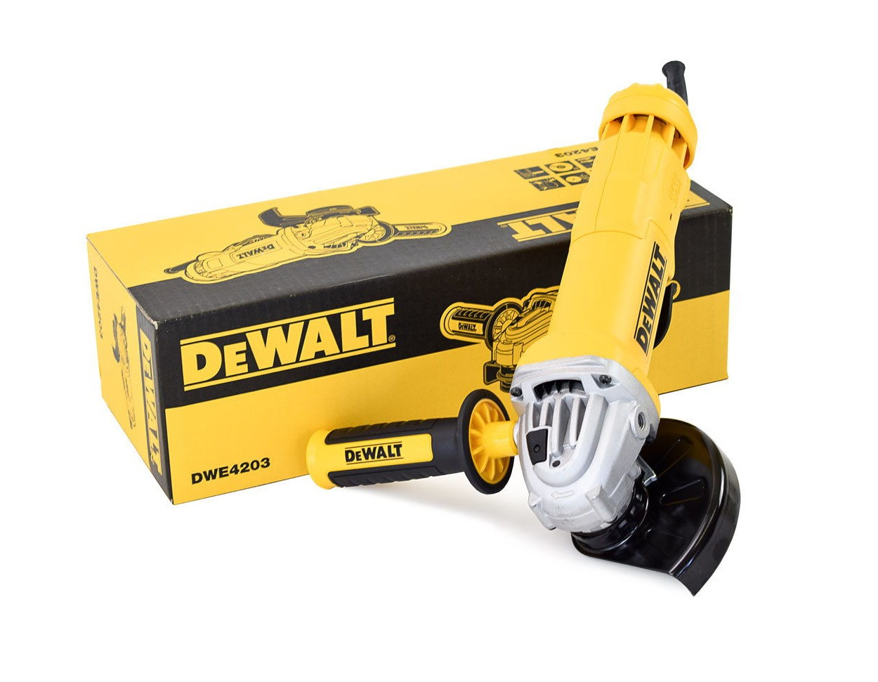 Угловая шлифмашина DEWALT DWE4203, 1010 Вт, 125 мм, 11000 об/мин (DWE4203-QS)