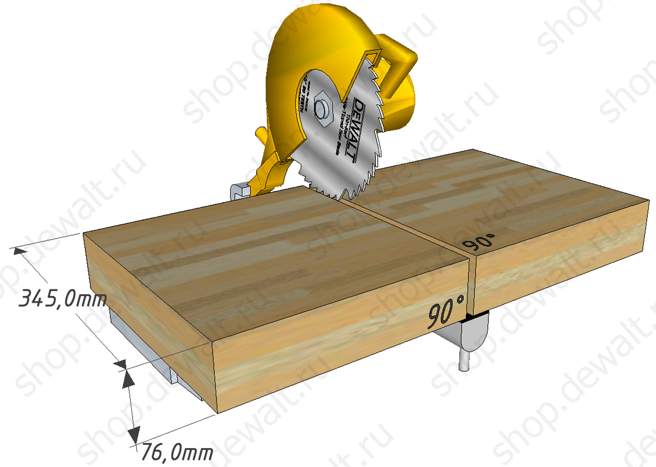 Торцовочная пила DEWALT DWS780 1675 Вт, 305 мм, 3800 об/мин (DWS780-QS)