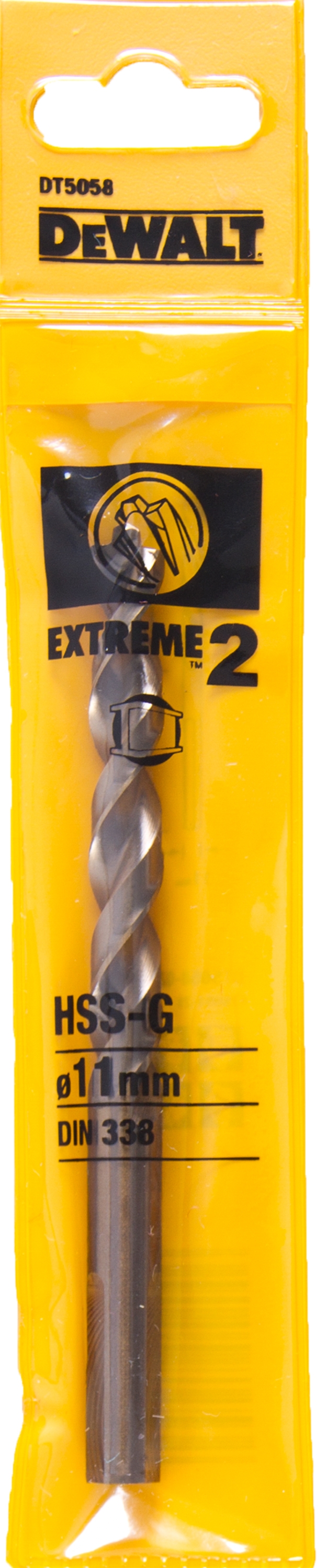 Сверло DEWALT EXTREME 2 DT5058 по металлу HSS-G 11 x 142 x 91 мм 1040₽