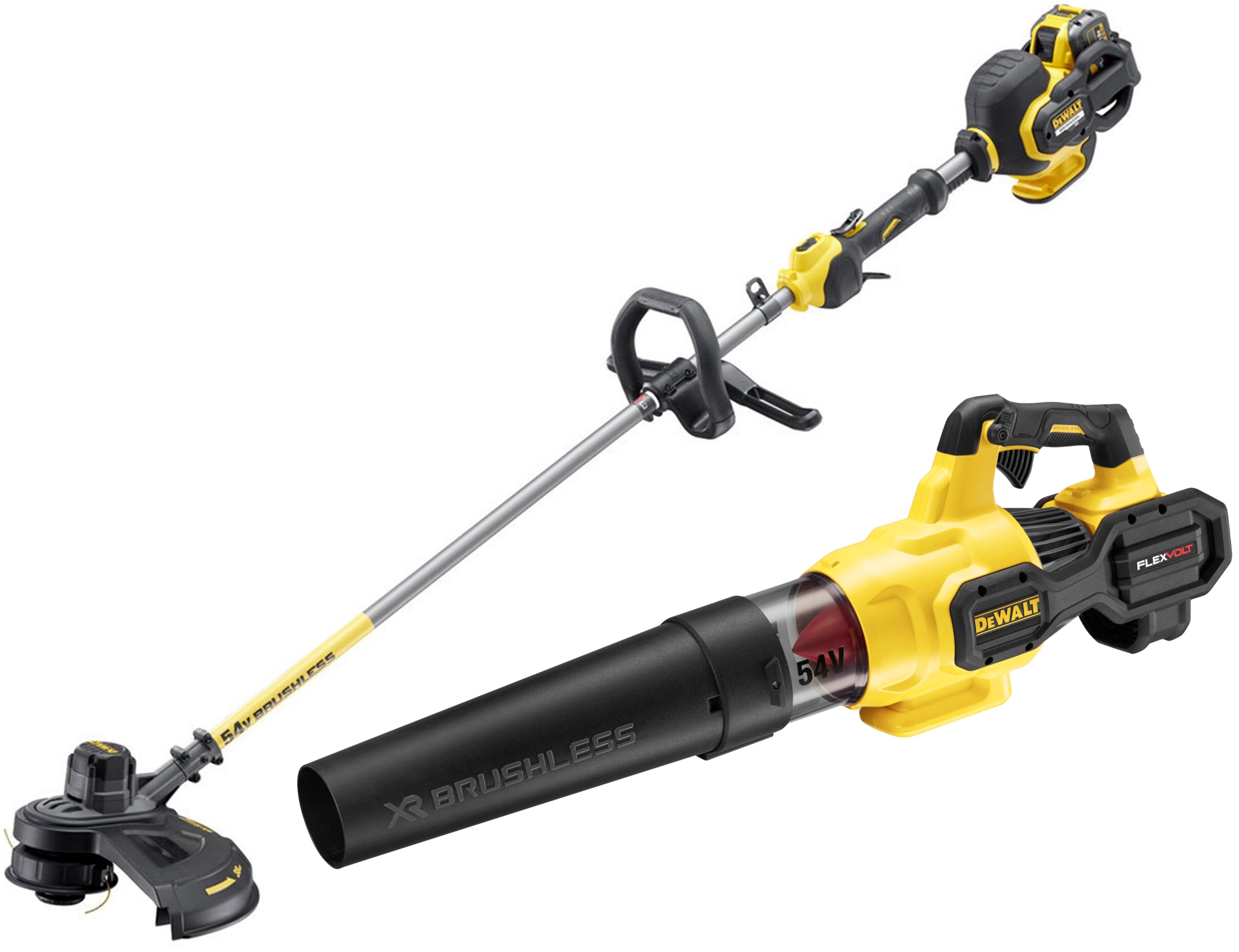 Аккумуляторный набор садовой техники DEWALT, 18 В: воздуходувка DCMBA572 + триммер DCM571, с АКБ 3 Ач и ЗУ