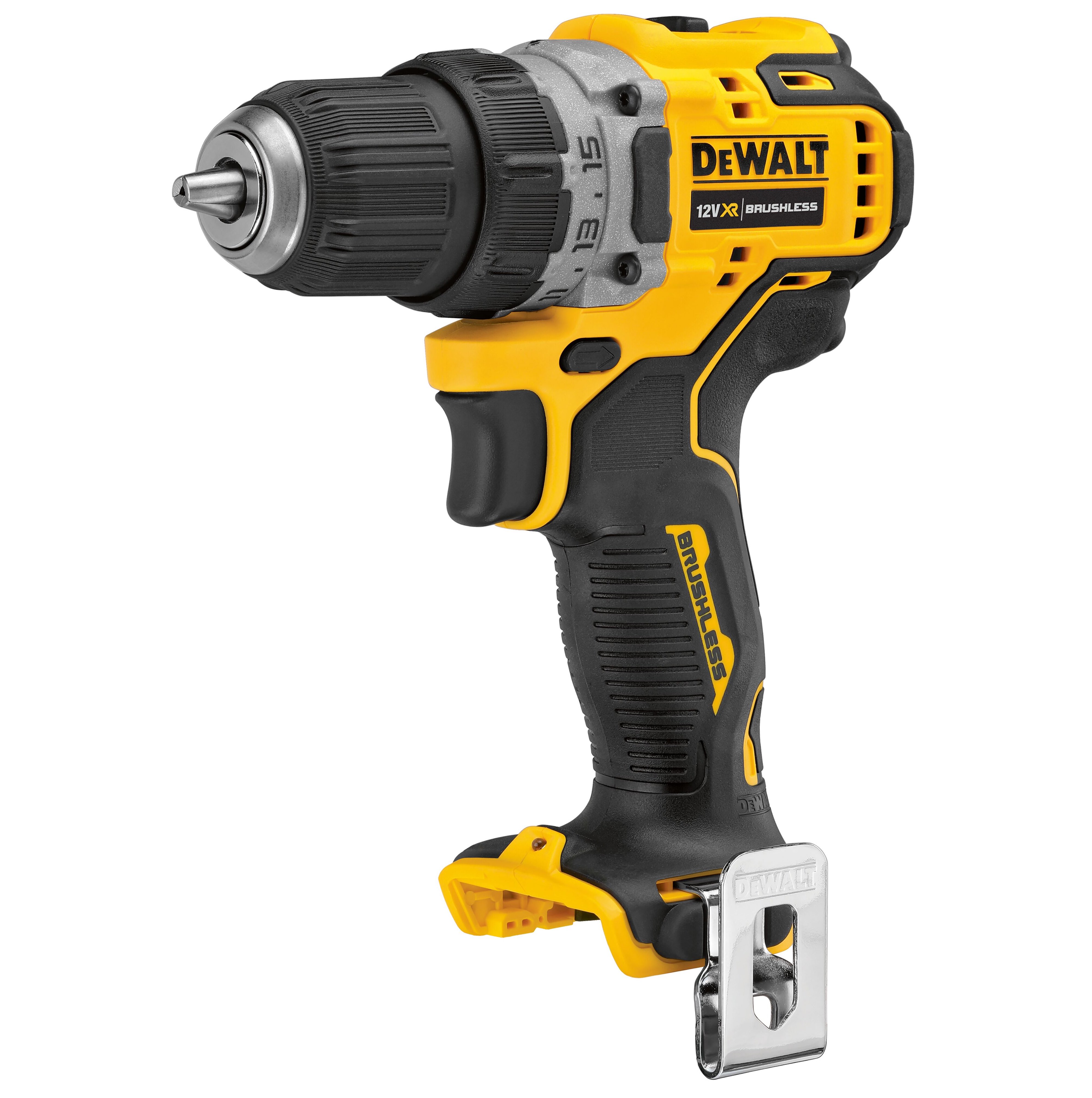 Аккумуляторная бесщеточная дрель-шуруповерт DEWALT, 12 В, 1500 об/мин, без АКБ и ЗУ, DCD701N