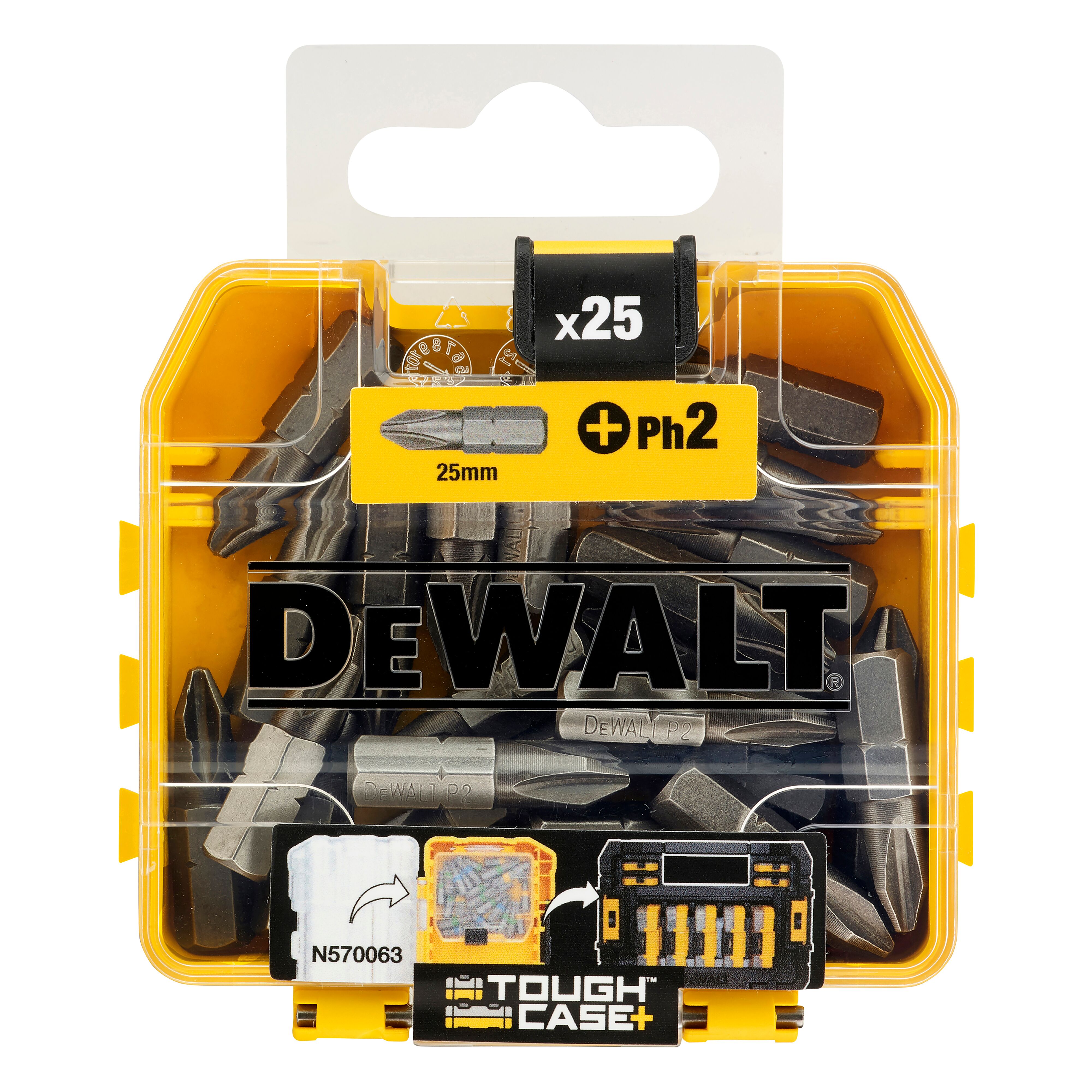 Бита DEWALT PH2 25 мм шестигранный HEX DT71522-QZ 590₽