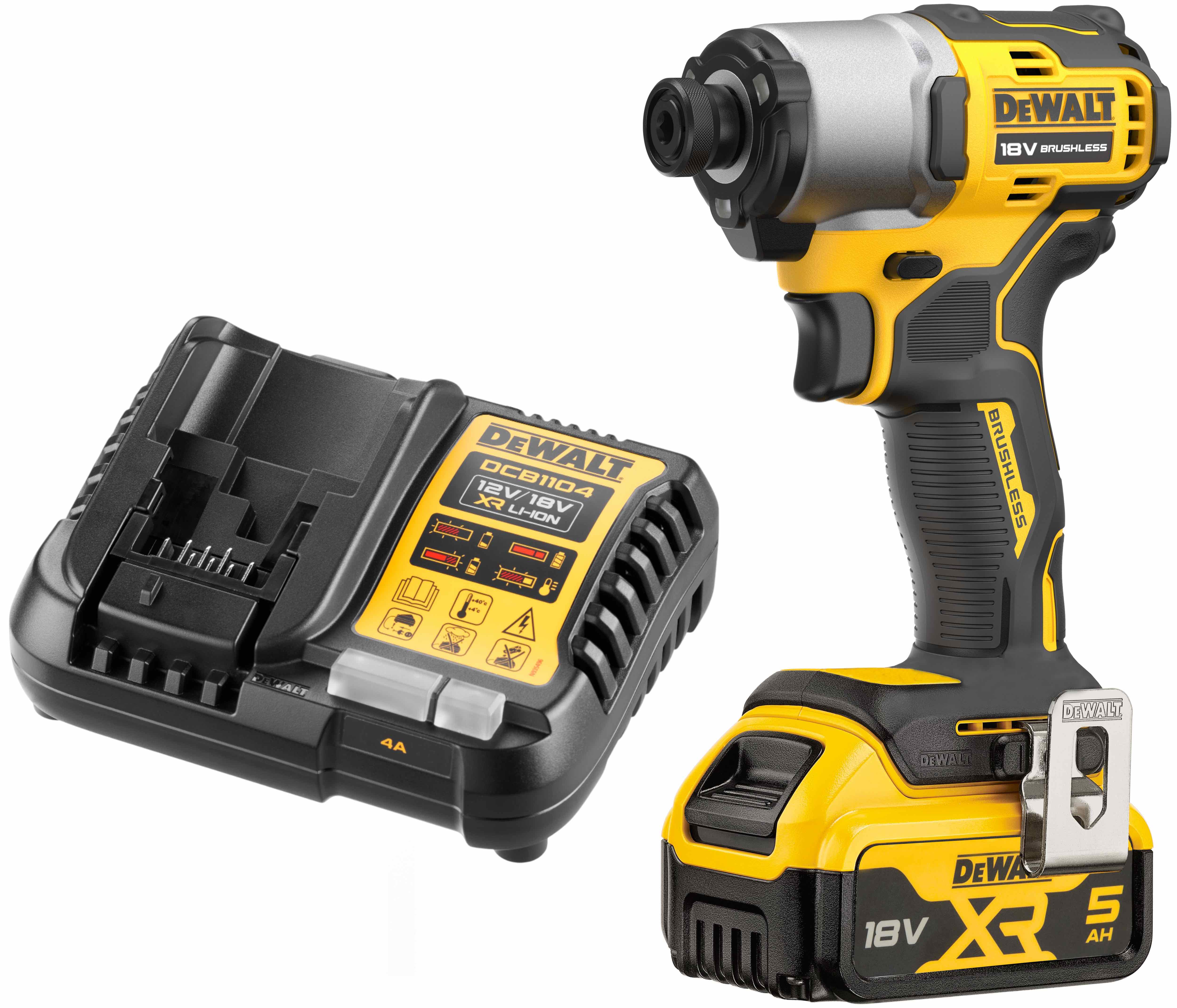 Аккумуляторный шуруповерт DEWALT DCF840P1 18 В 192 Нм 4200 удмин с АКБ 5 Ач и ЗУ DCF840P1N-XJ 37190₽