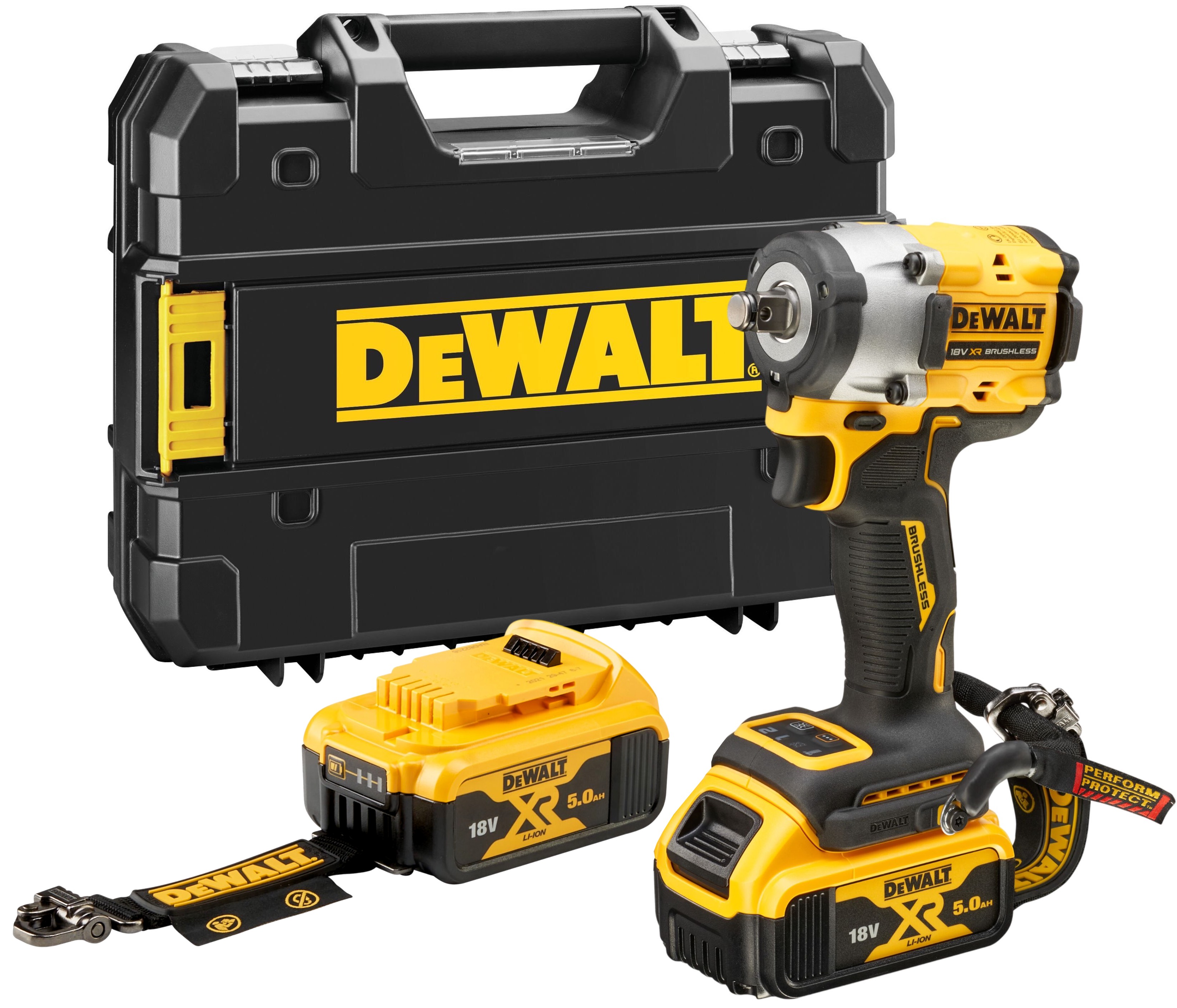 Аккумуляторный гайковерт DEWALT DCF921P2LRT 18 В 610 Нм 3550 удмин с 2 АКБ 5 Ач без ЗУ в кейсе TSTAK DCF921P2LRT-XJ 63060₽