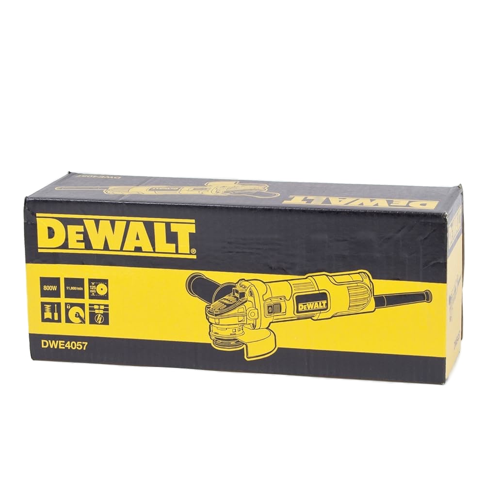 Угловая шлифмашина DEWALT DWE4057, 800 Вт, 125 мм, 11800 об/мин (DWE4057-QS)