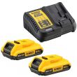 Аккумуляторный набор DEWALT DCK266D2, 18 В: ударная дрель-шуруповерт DCD796 + шуруповерт DCF887, с 2 АКБ 2 Ач и ЗУ, в кейсе (DCK266D2-QW)