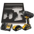 Аккумуляторный гайковерт DEWALT DCF961H2G, 18 В, 2372 Нм, 1890 уд/мин, с 2 АКБ 5 Ач и ЗУ, в чехле (DCF961H2G-QW)