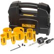 Набор коронок по мультиматериалу и пилотных сверл DEWALT DT90354, 16-64 мм, 11 шт., в кейсе (DT90354-QZ)